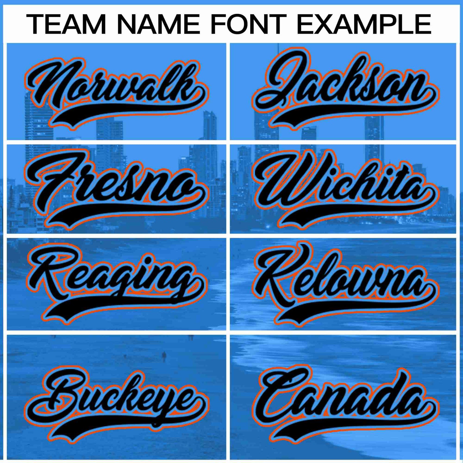 Custom Powder Blue Black-Powder Blue Miami City Skyline Baseball Jersey