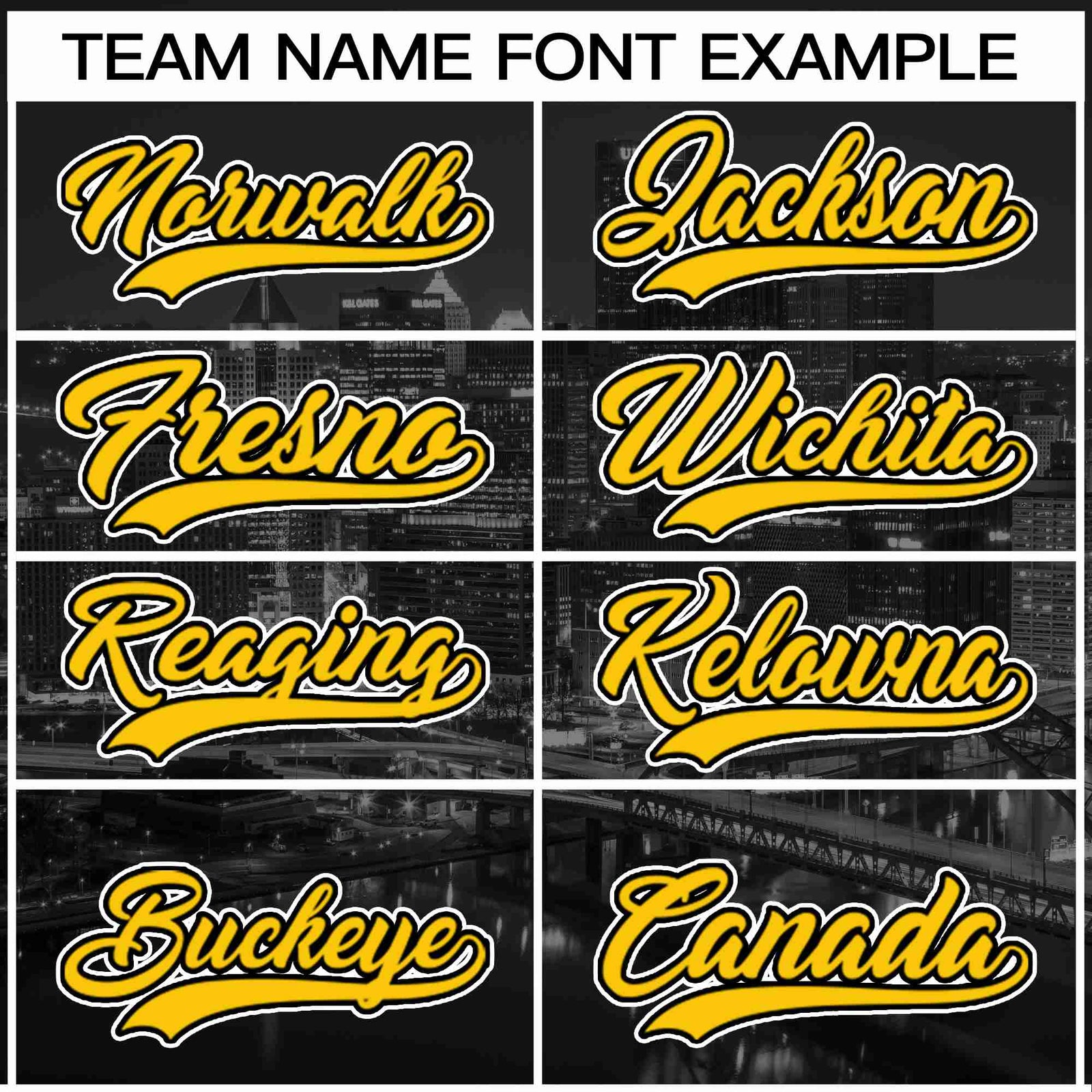 Custom Black Yellow-Black Pittsburgh City Skyline Baseball Jersey