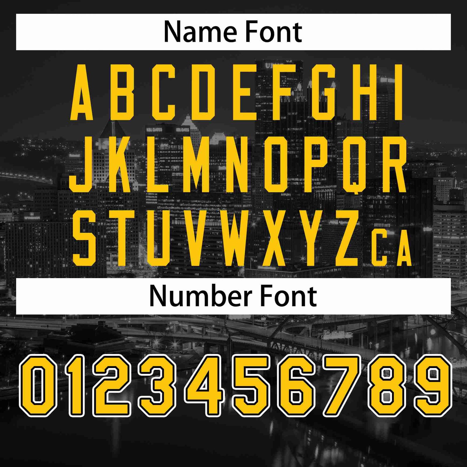 Custom Black Yellow-Black Pittsburgh City Skyline Baseball Jersey