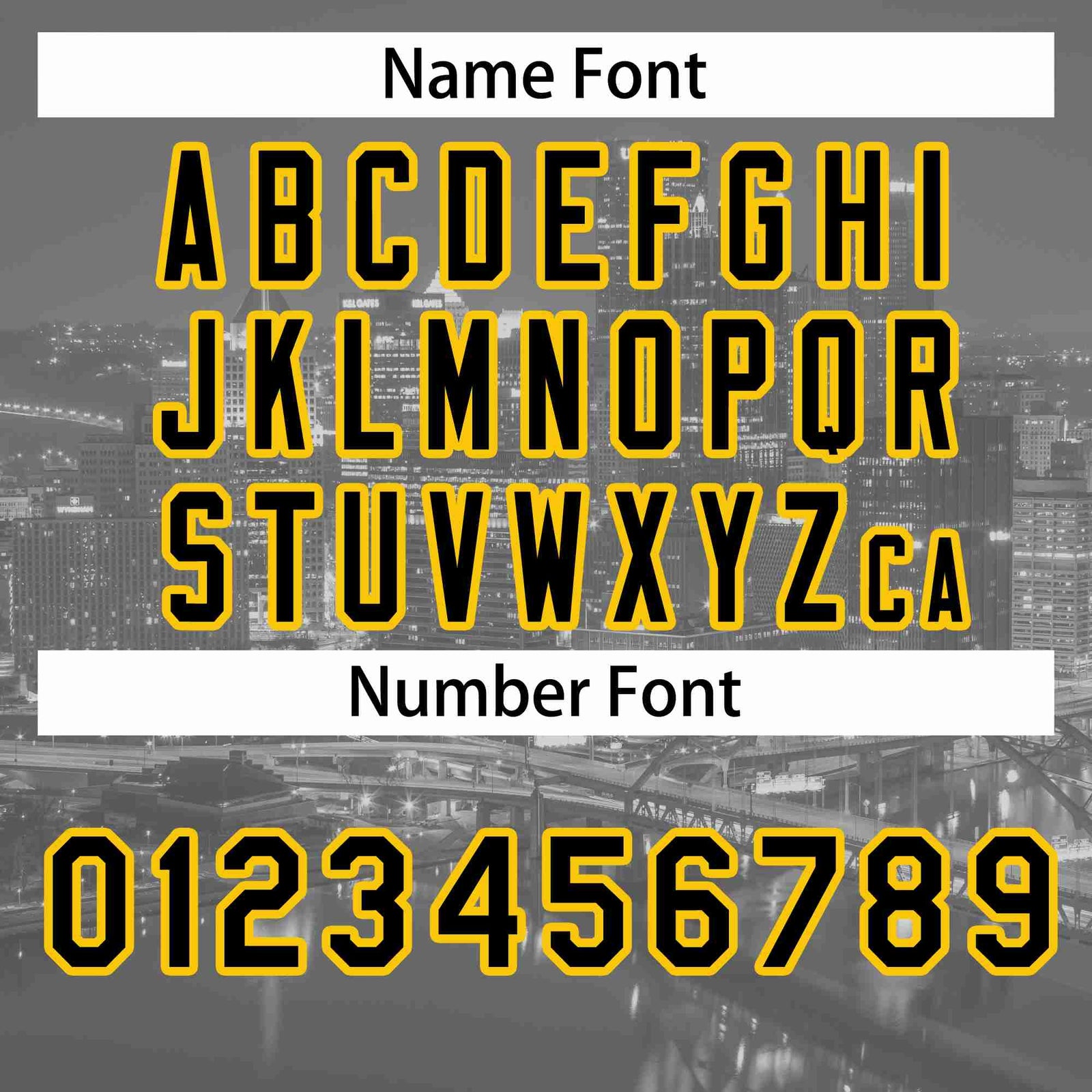 Custom Gray Black-Yellow Pittsburgh City Skyline Baseball Jersey