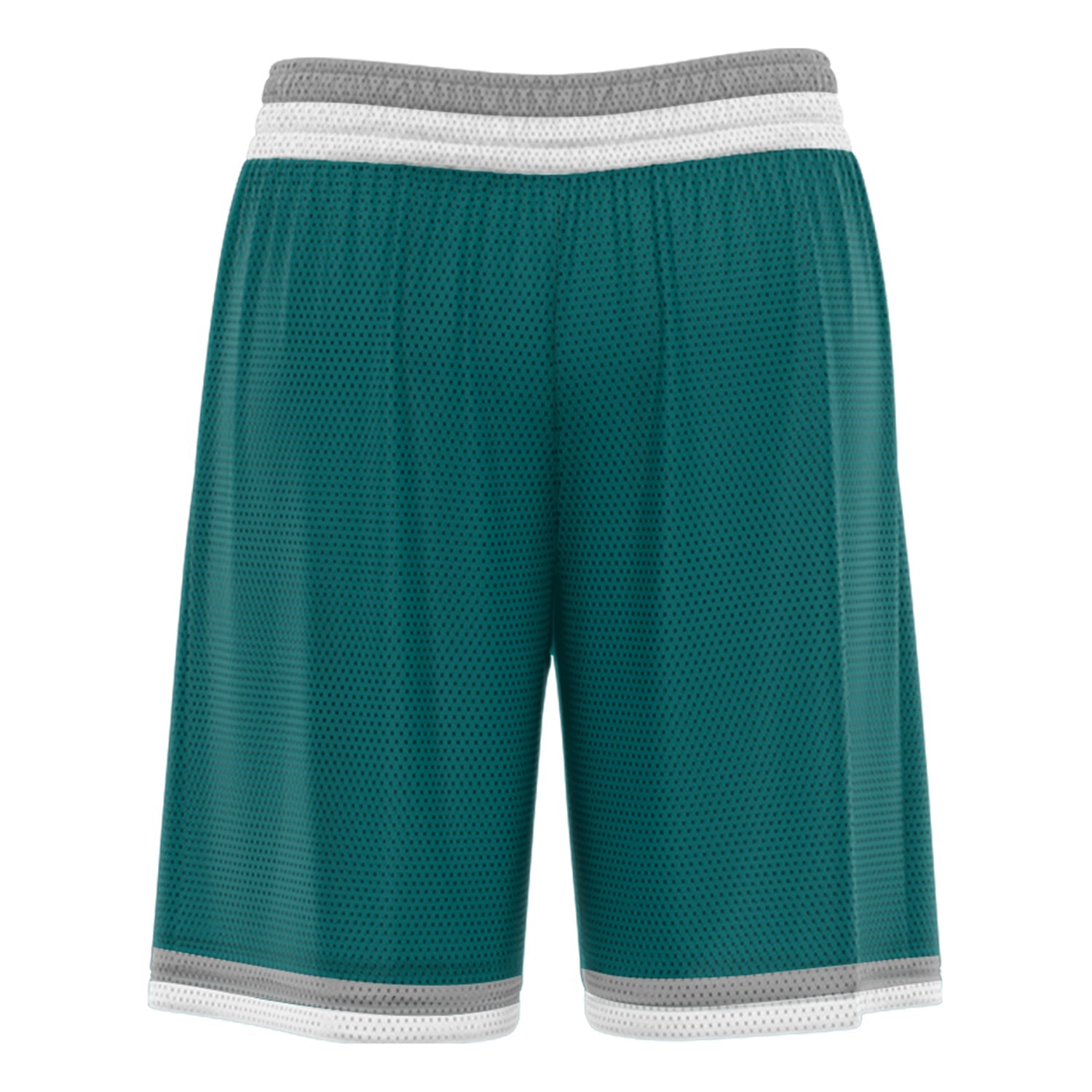 Custom Green Grey Basketball Shorts