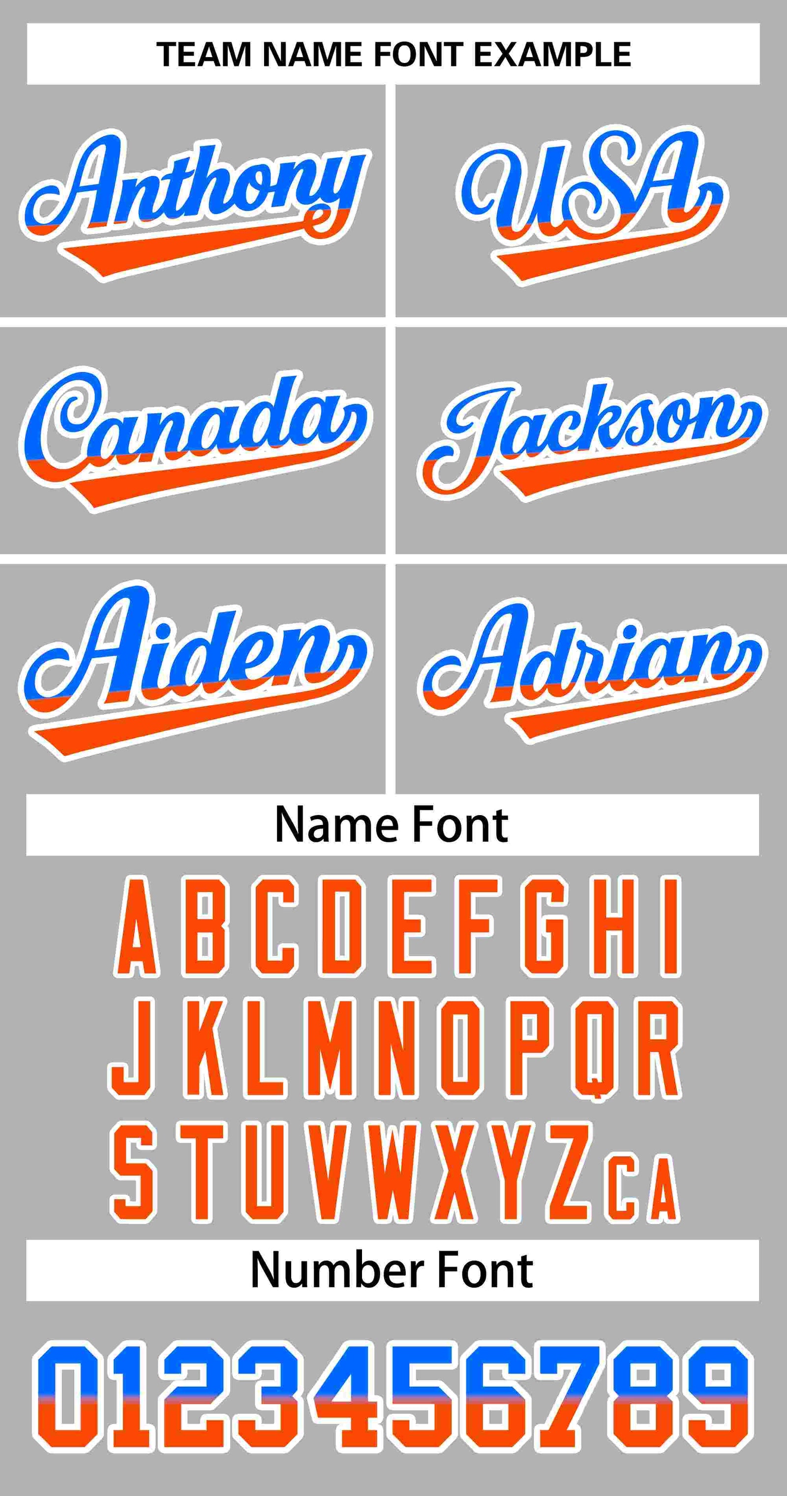 Custom Gray Royal Orange-White Stripe Font Gradient Fashion Authentic Baseball Jersey