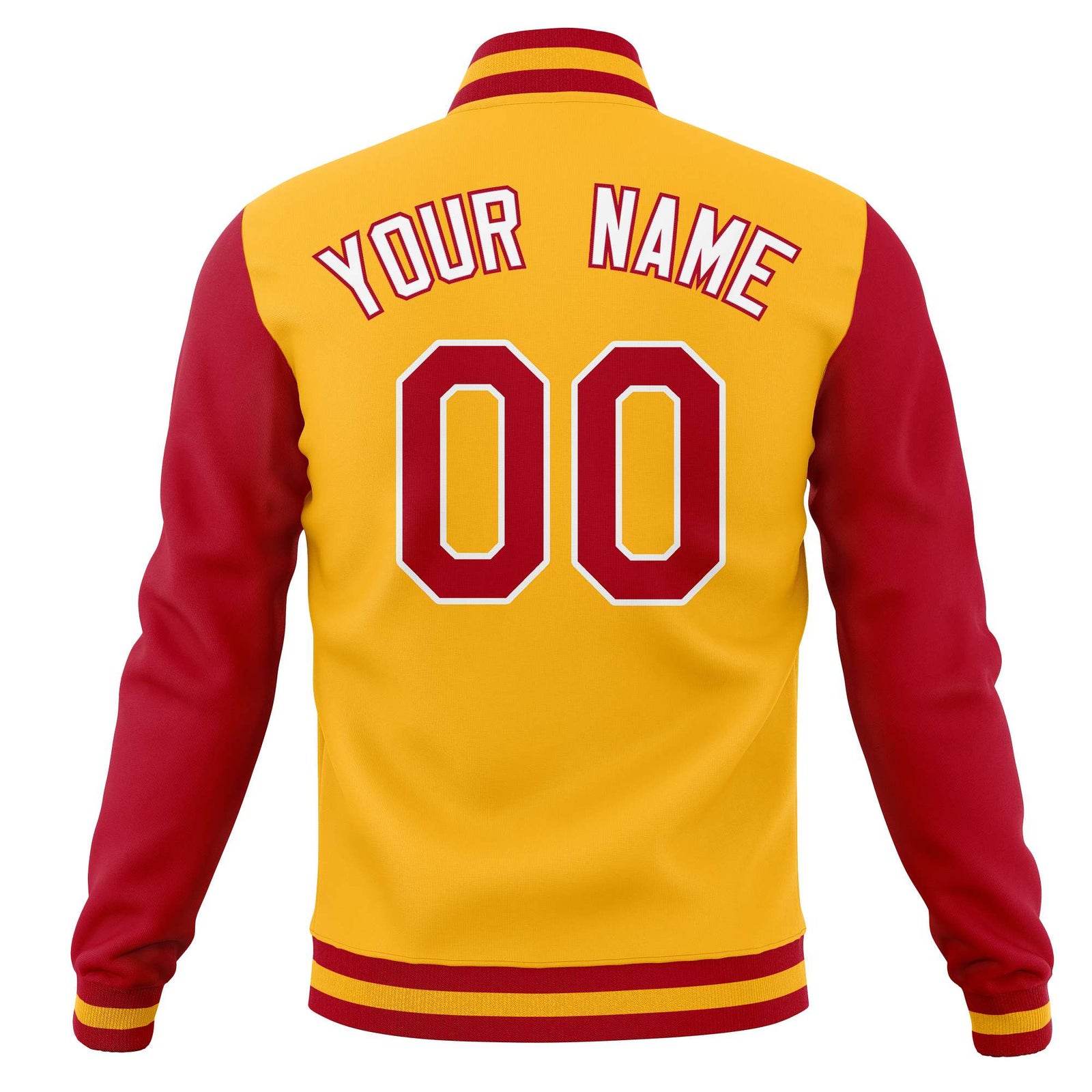 Custom Personalized Letterman Varsity Baseball Jacket Stitched Name Number