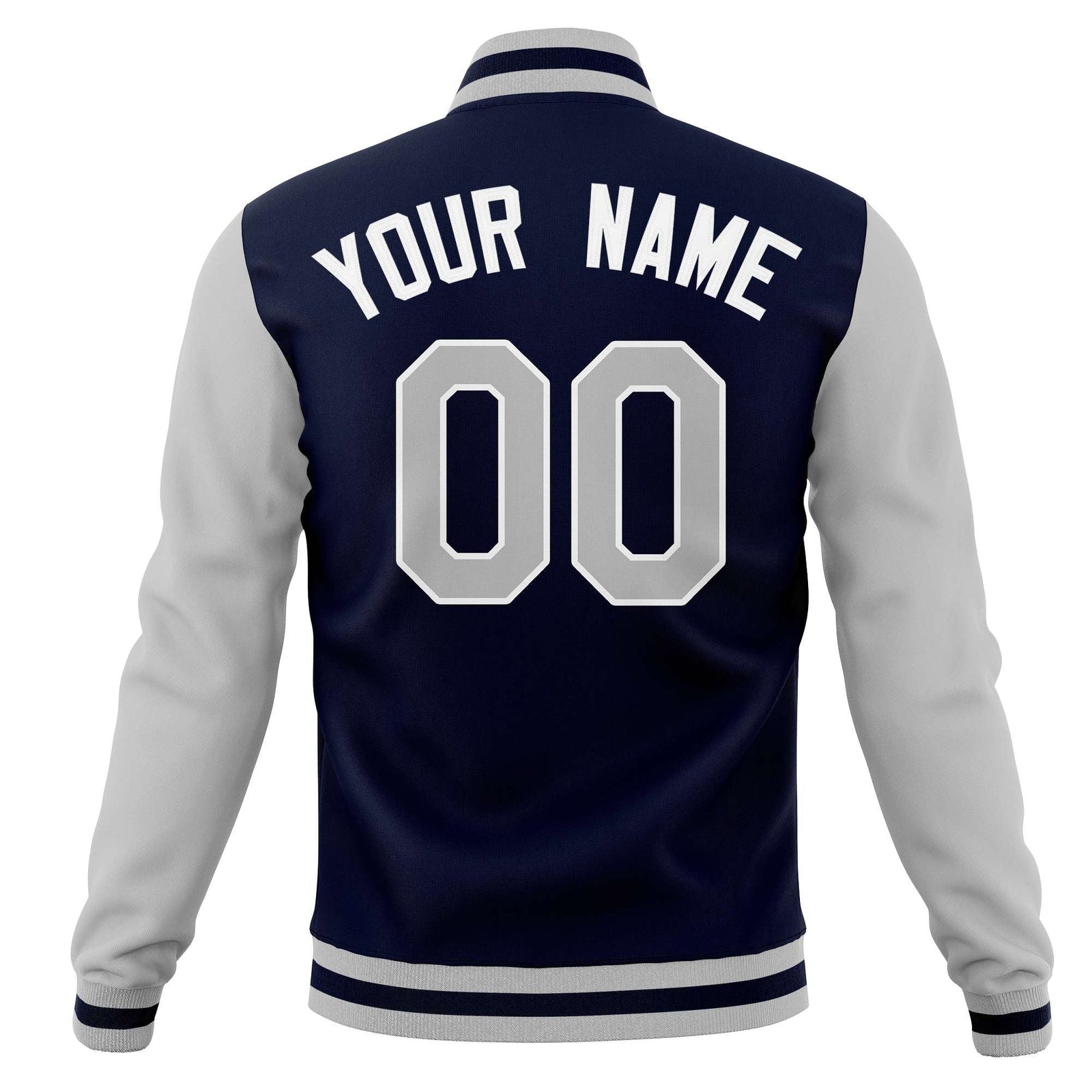 Custom Personalized Letterman Varsity Baseball Jacket Stitched Name Number