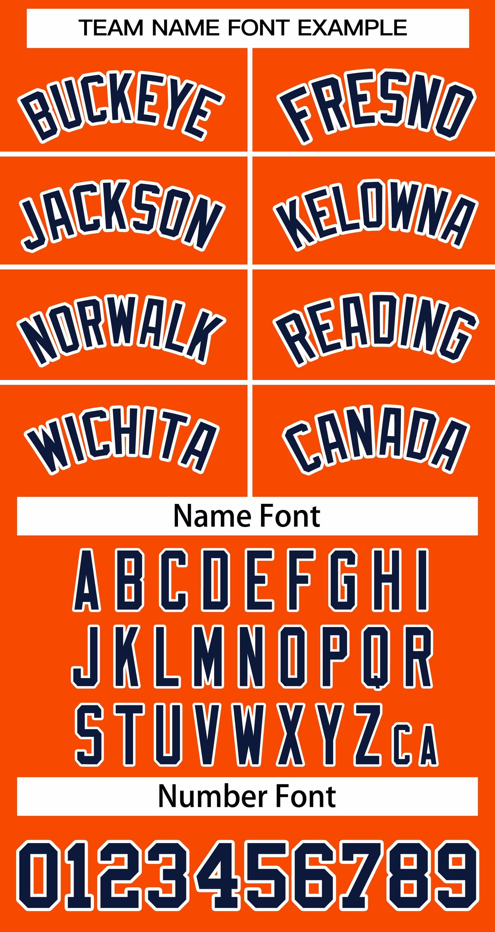 Custom Orange Navy White Classic Style Baseball Jersey for Women
