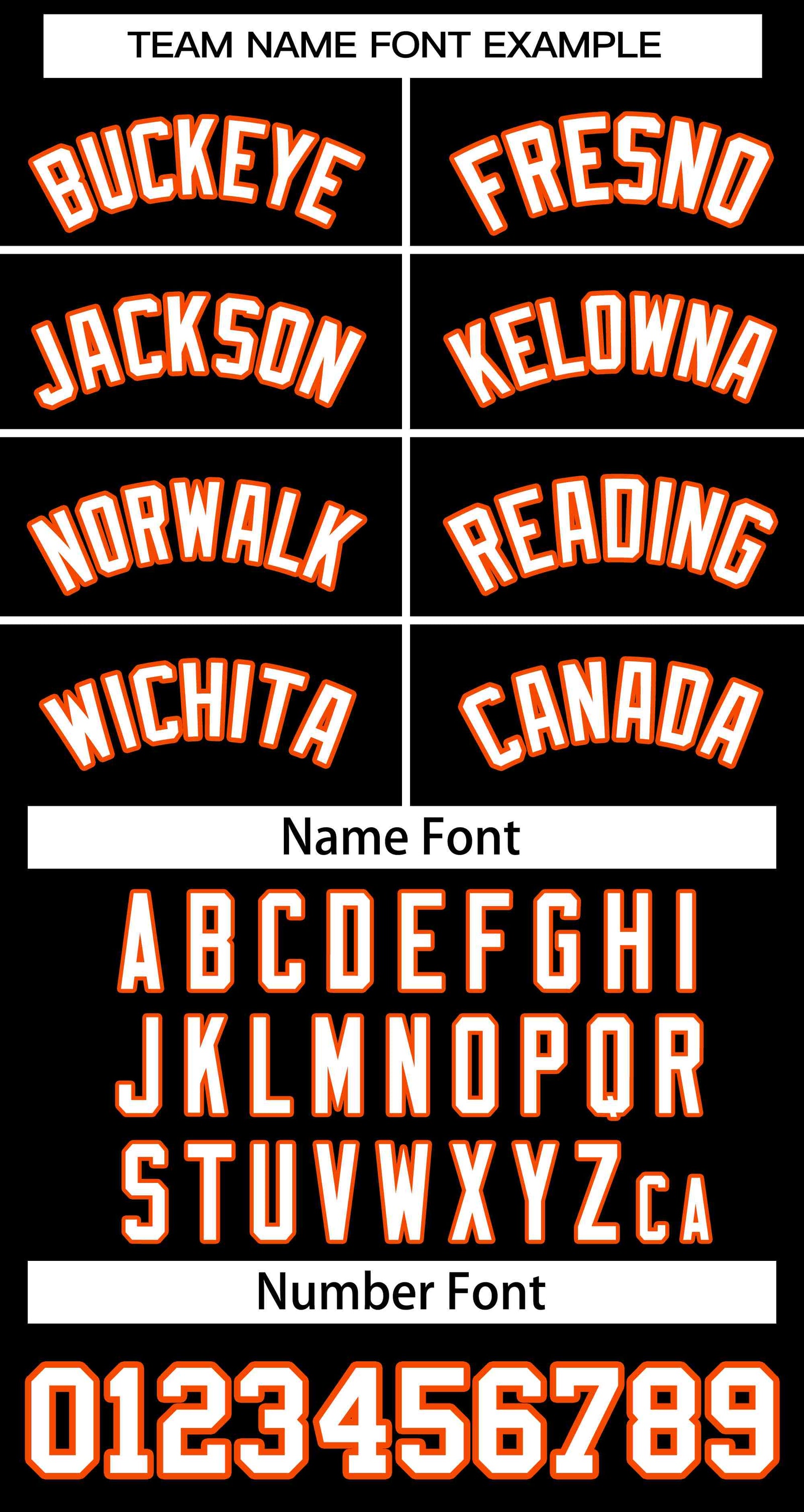 Custom Black White-Orange Classic Style Authentic Two-Button Softball Jersey