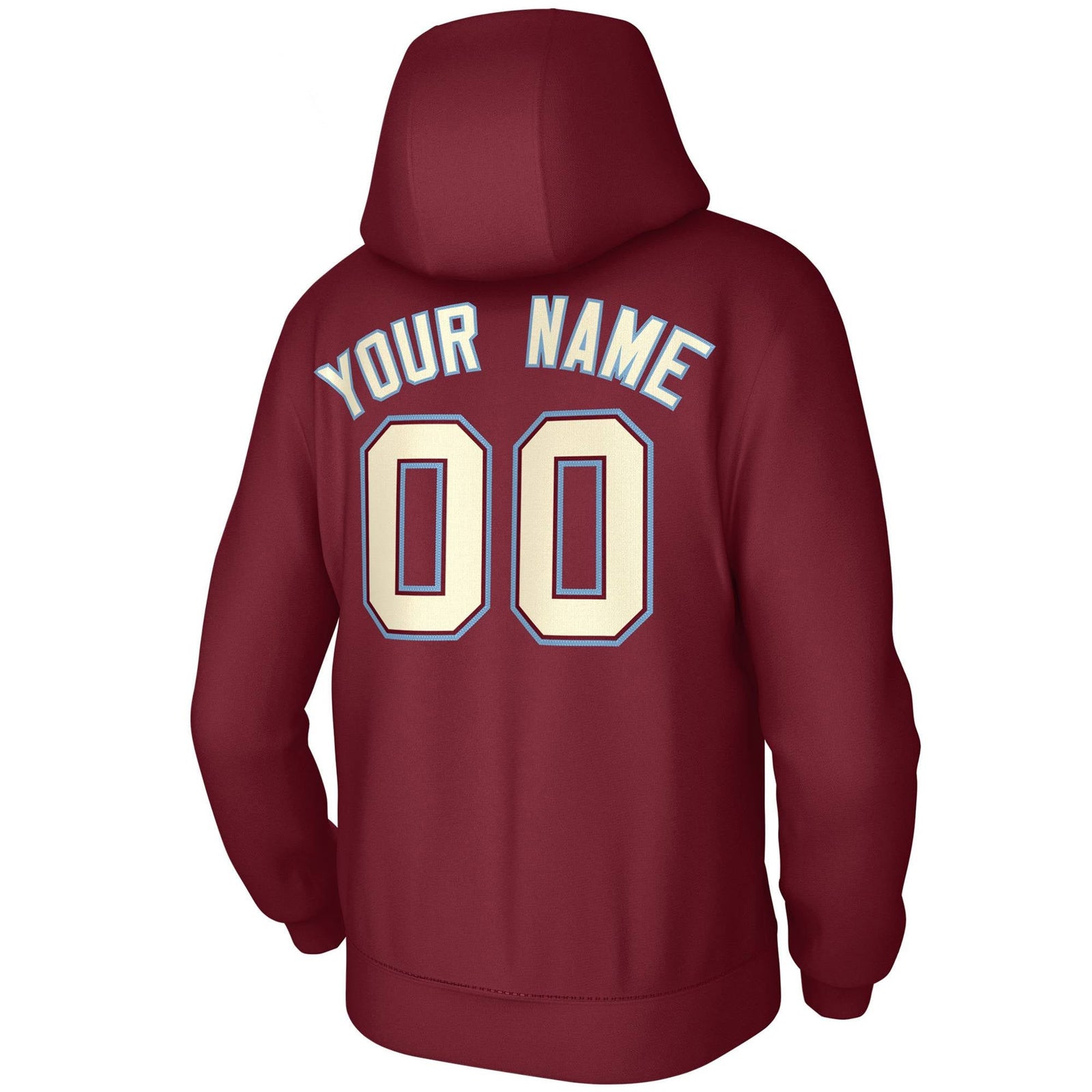Custom Cardinal Cream-Cardinal Classic Style Sports Uniform Pullover Hoodie