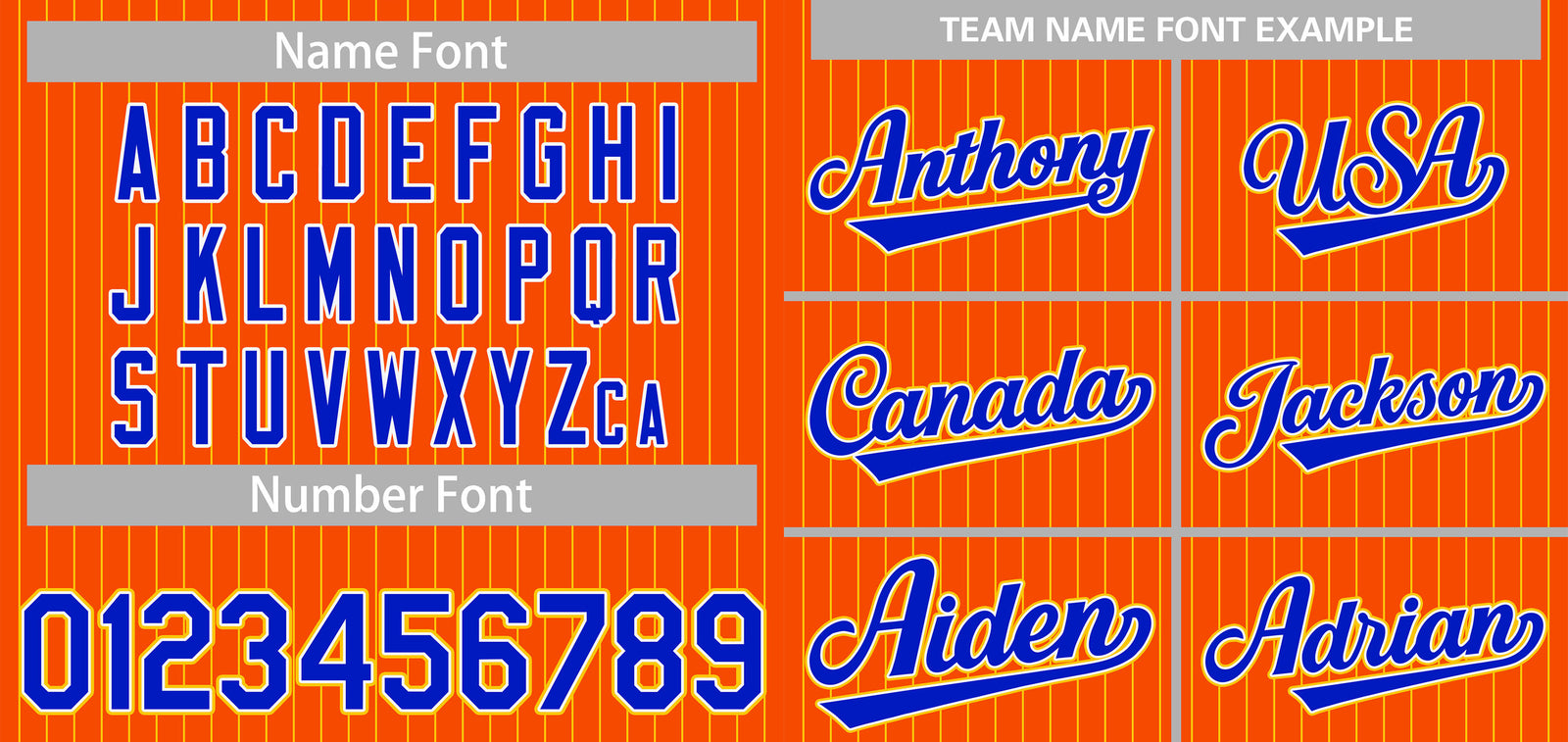 Custom Orange Royal-Yellow Stripe Fashion Authentic Baseball Jersey