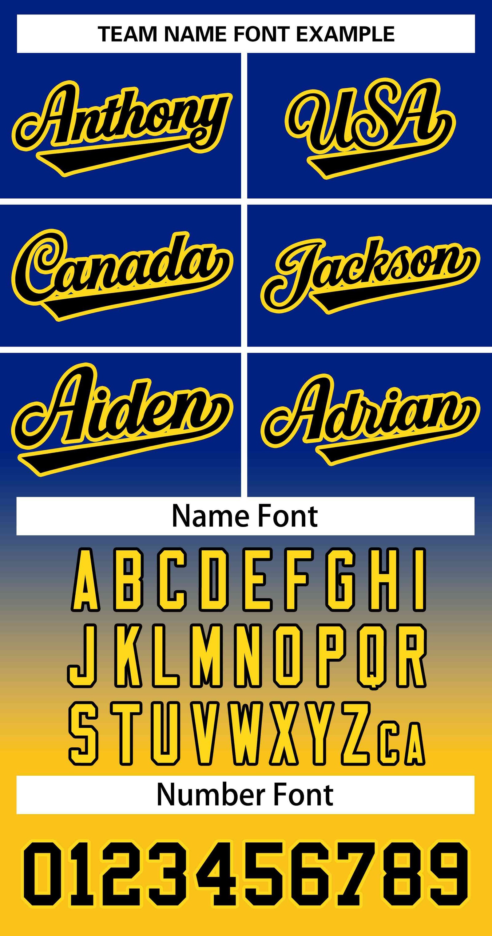 Custom Royal Gold Black-Gold Gradient Fashion Authentic Two-Button Softball Jersey