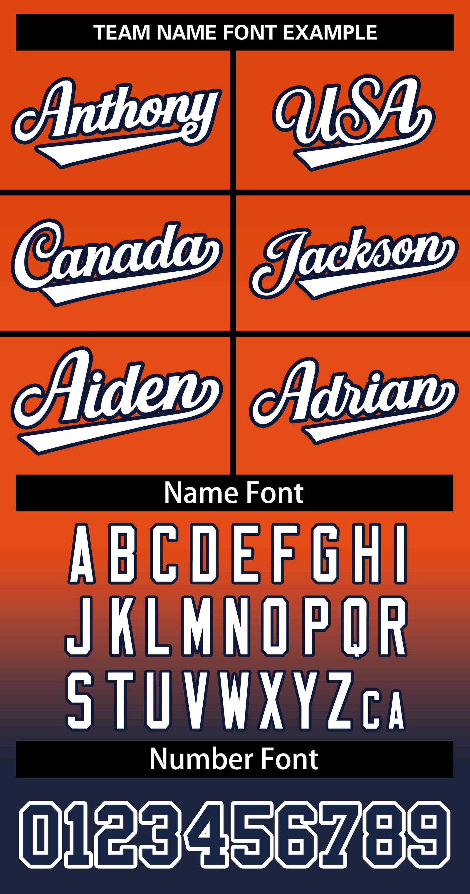 Custom Orange Navy White-Navy Gradient Fashion Authentic Two-Button Softball Jersey