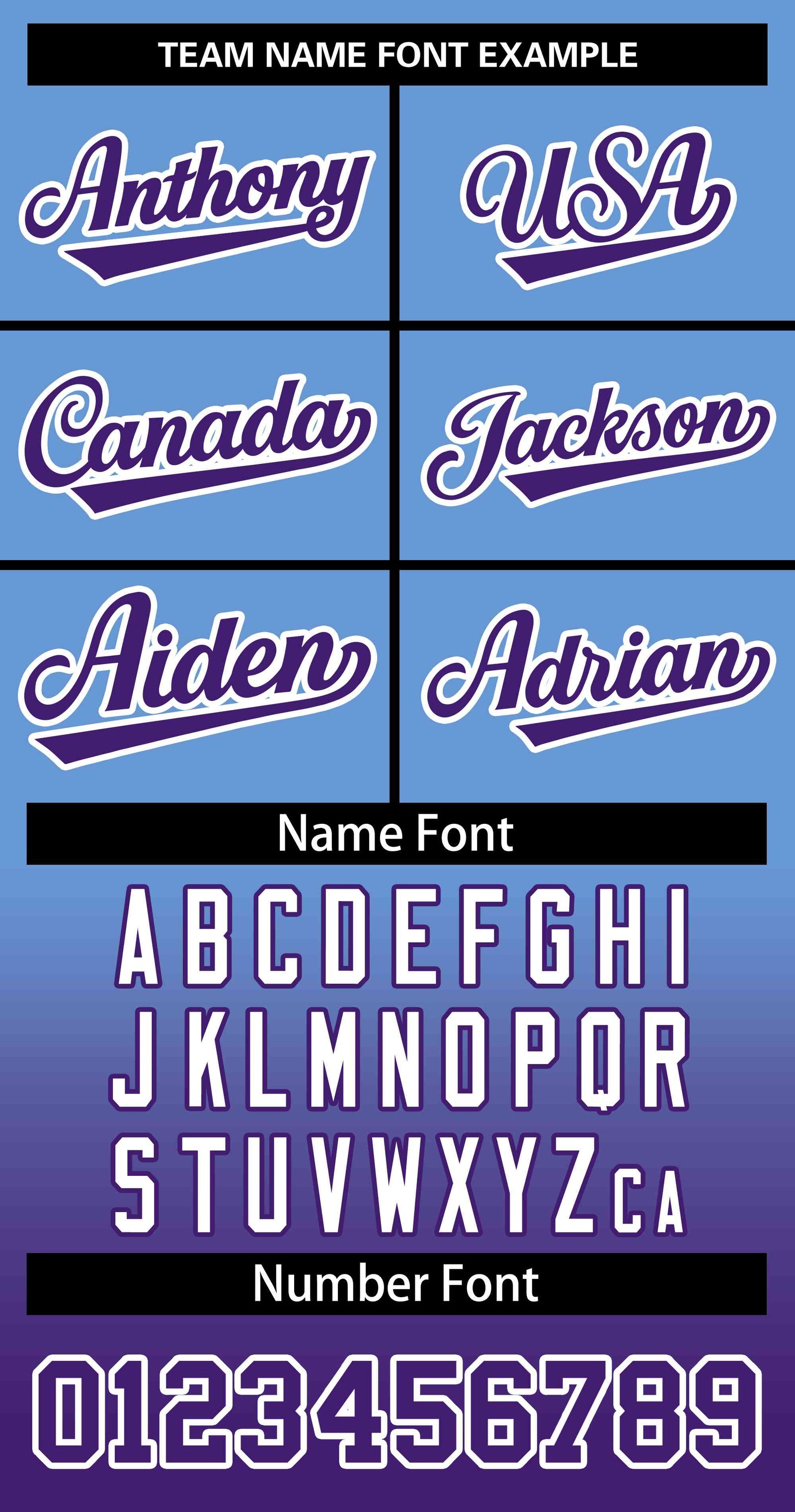 Custom Light Blue Purple Purple-White Gradient Fashion Authentic Two-Button Softball Jersey