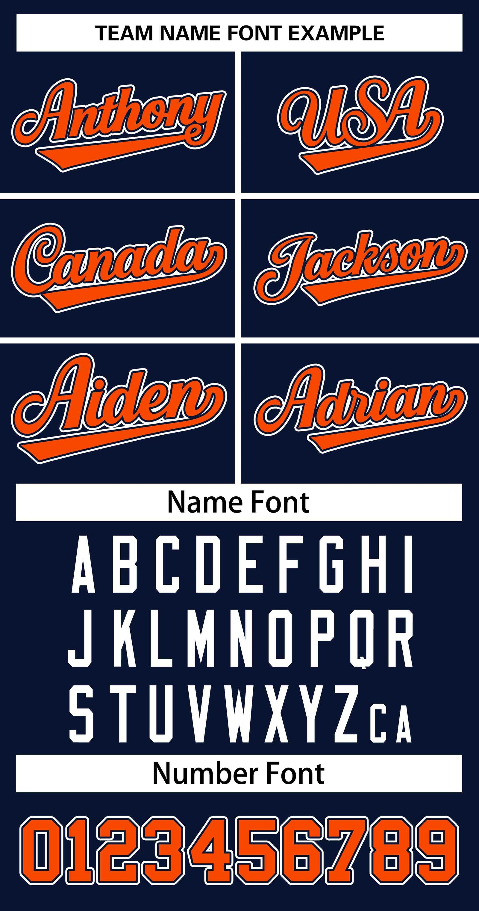 Custom Navy Orange-Navy Classic Style Authentic Two-Button Softball Jersey