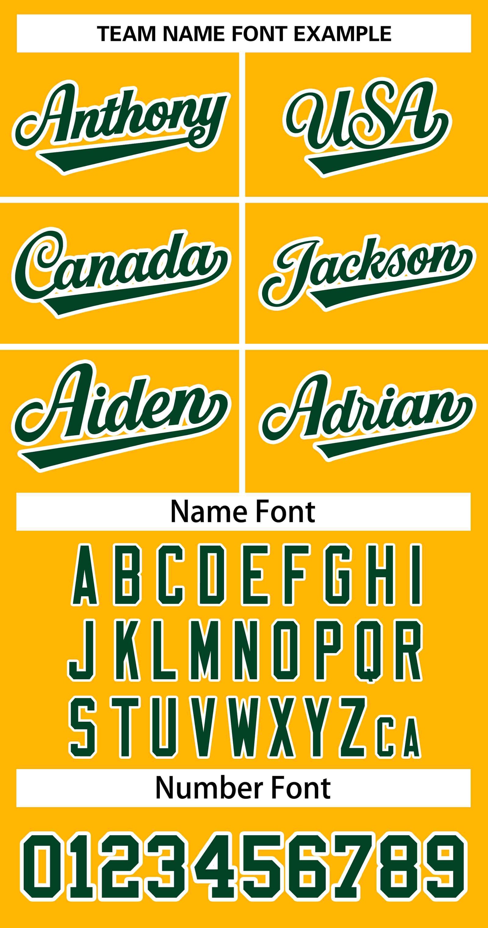 Custom Gold Green-White Classic Style Authentic Two-Button Softball Jersey