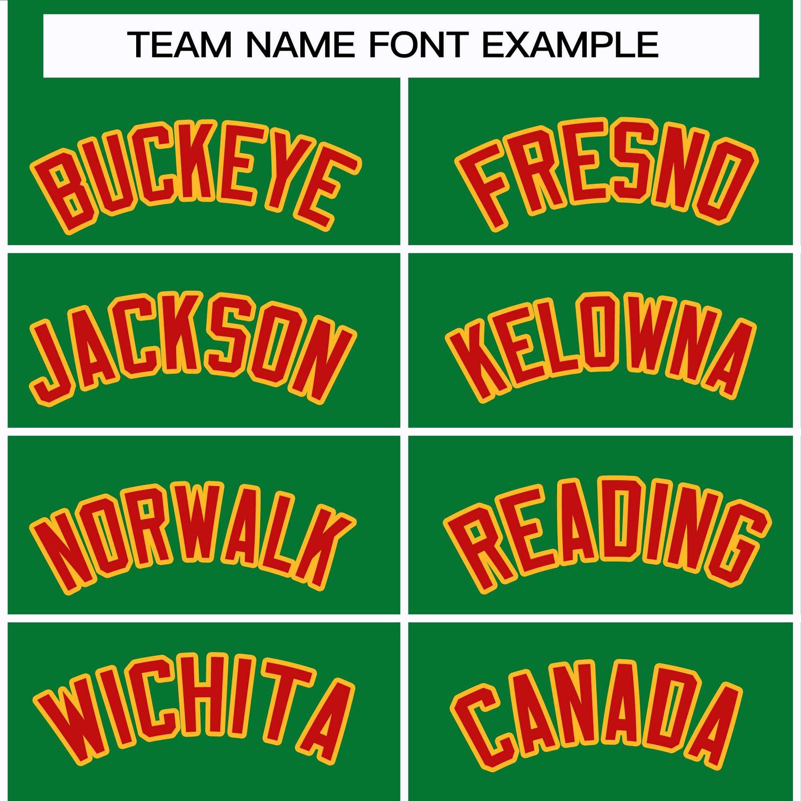 Custom Kelly Green Red-Gold Classic Style Hockey Jersey
