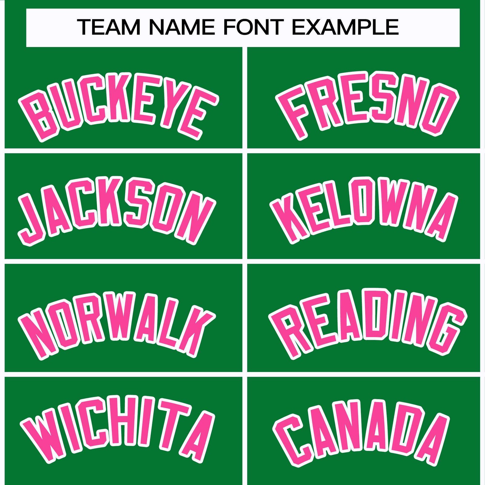Custom Kelly Green Pink-White Classic Style Hockey Jersey