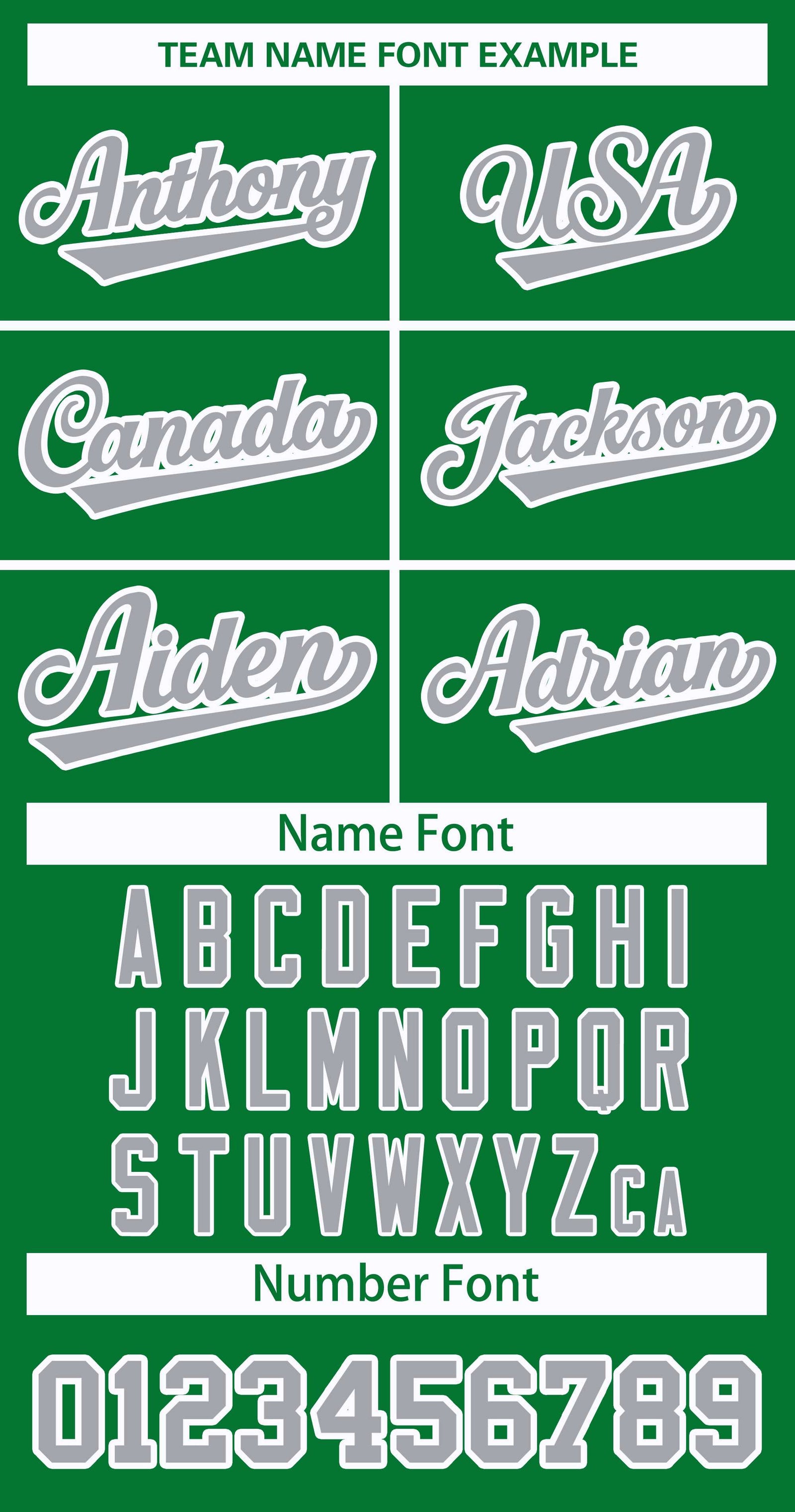 Custom Kelly Green Gray-White Classic Style Hockey Jersey