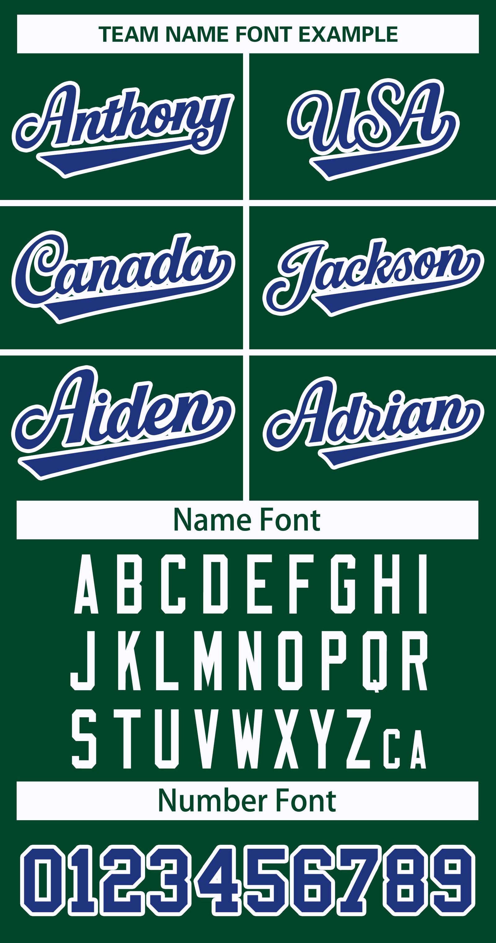 Custom Green Royal-White Classic Style Hockey Jersey