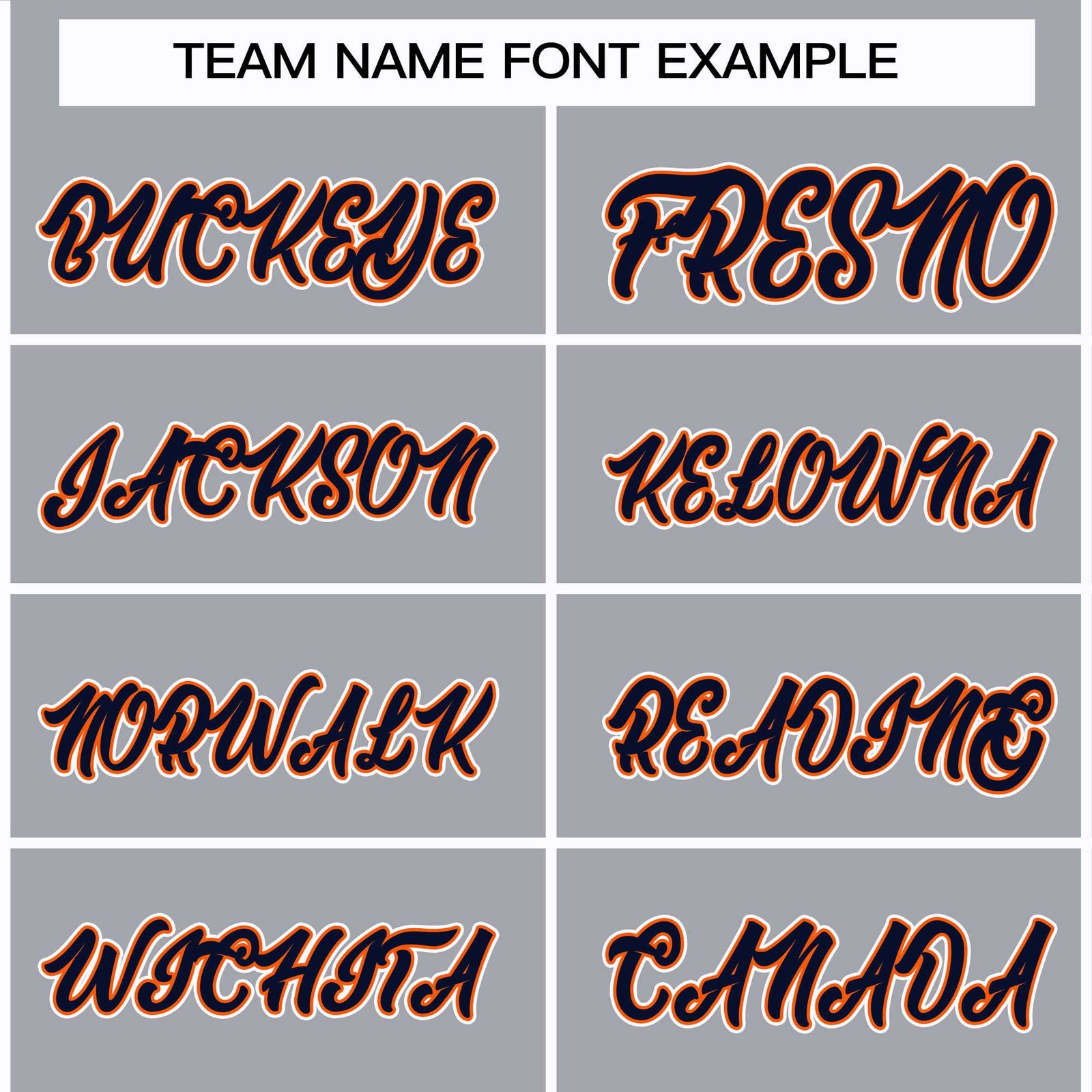 Custom Gray Navy Orange-White Classic Style Hockey Jersey