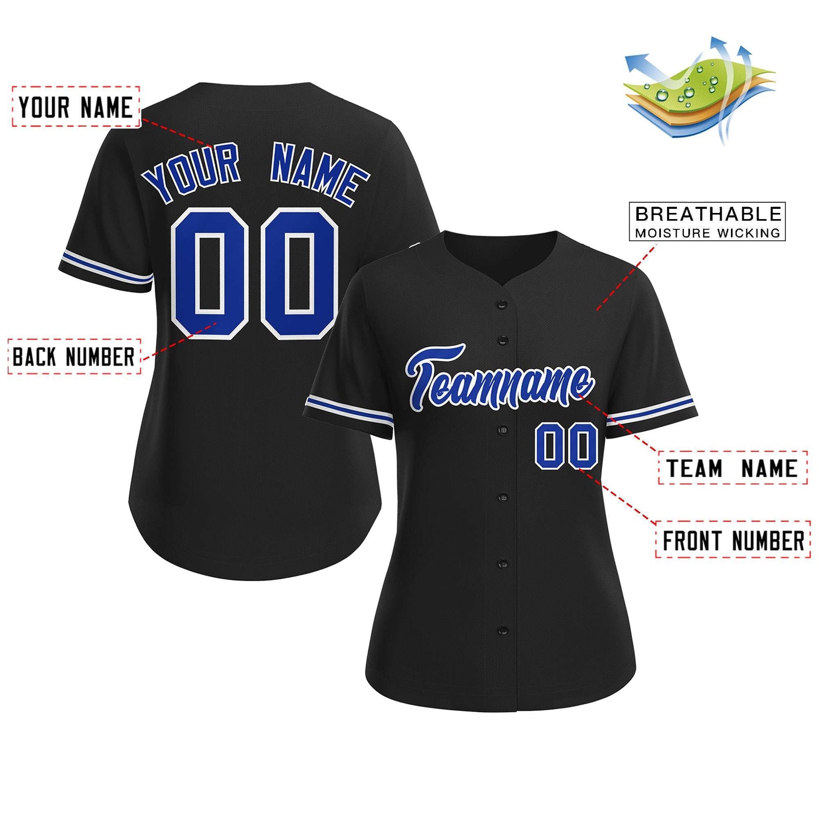 Black And White Baseball Jersey