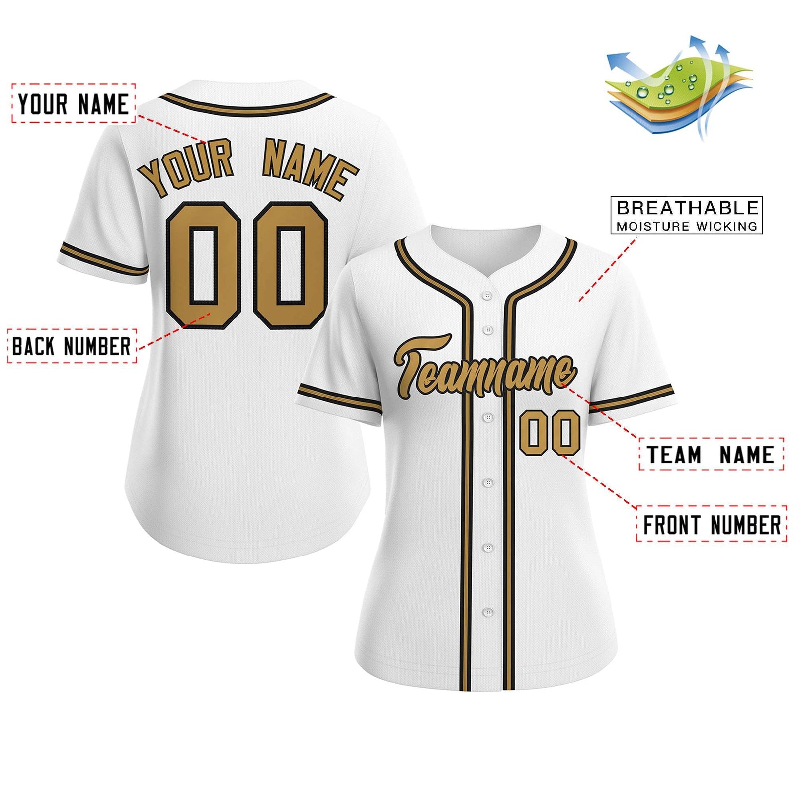 All White Baseball Jersey