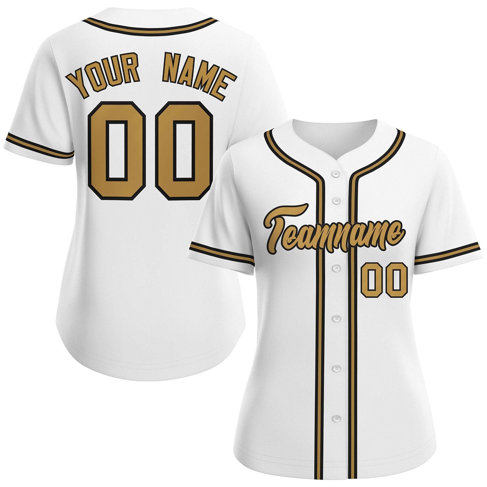All White Baseball Jersey