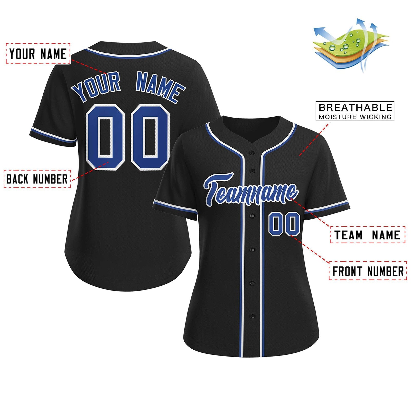 Black Baseball Jersey