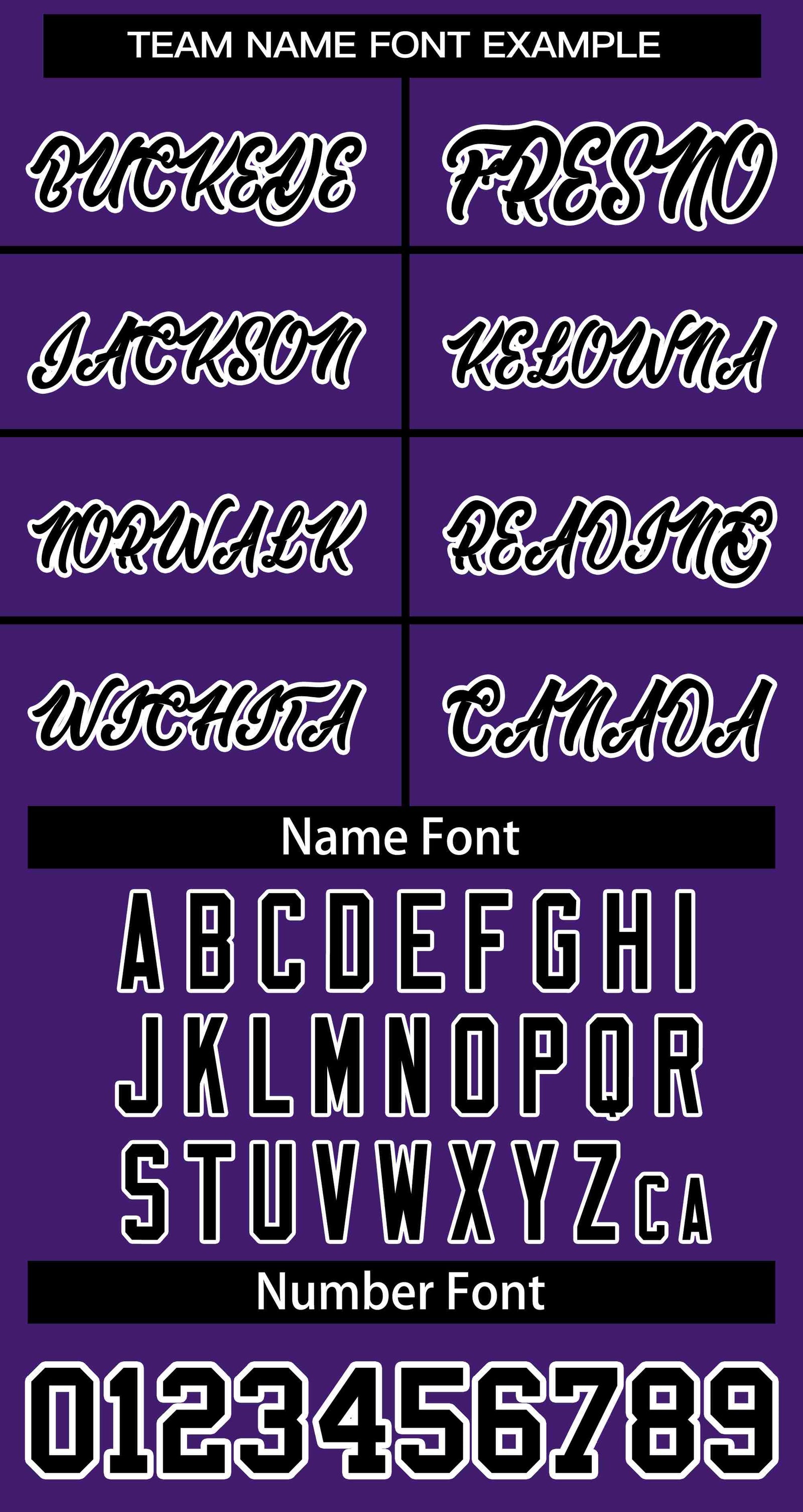 Softball Jersey Number Font