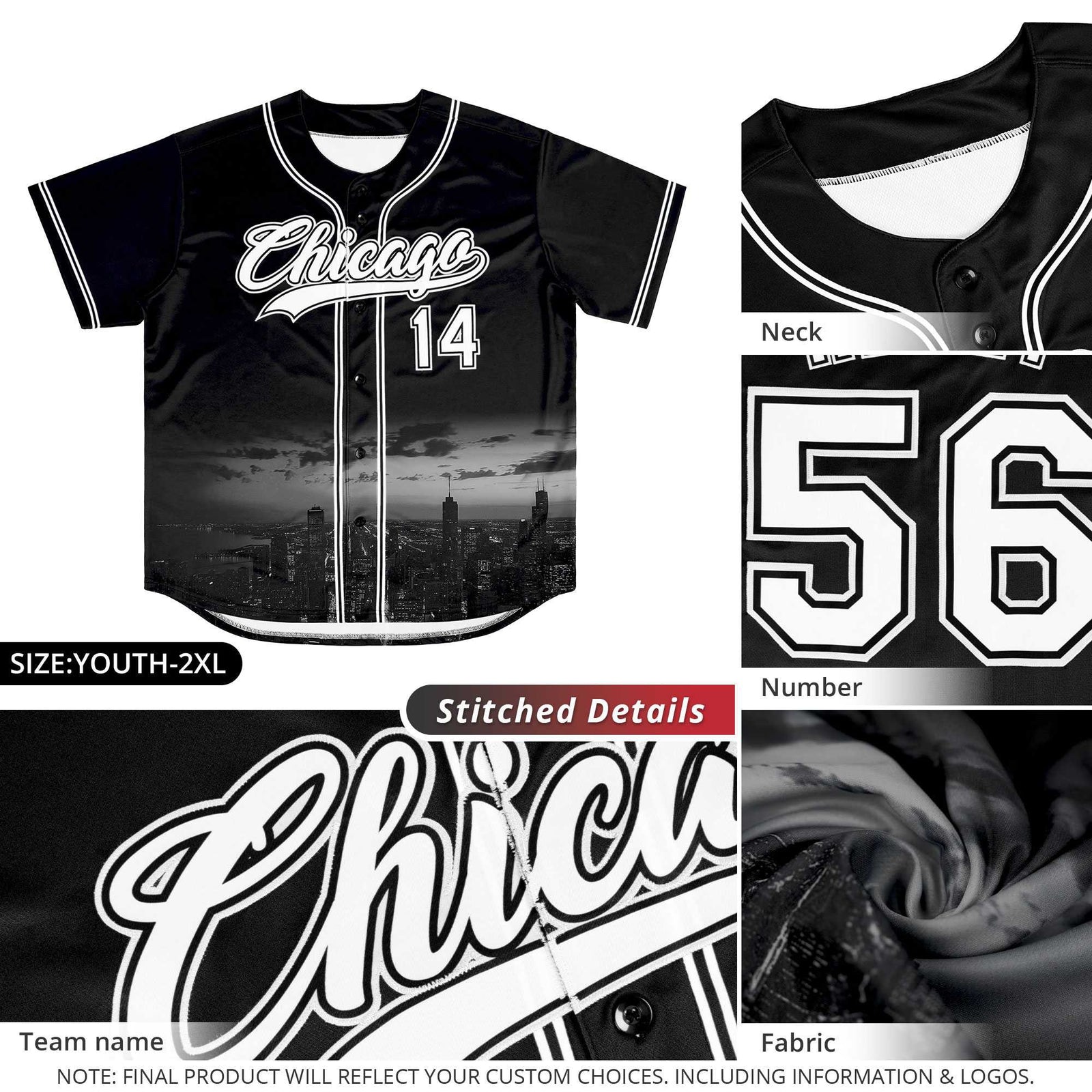Custom Crimson Khaki-Crimson Denver City Skyline Baseball Jersey