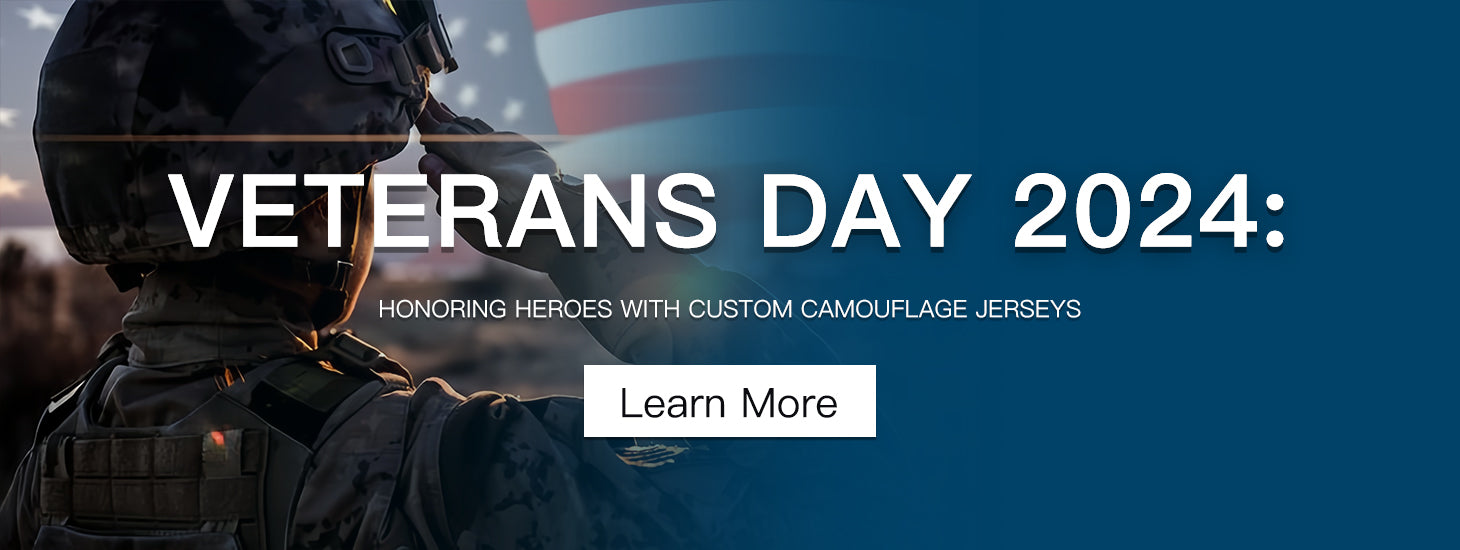 Veterans Day 2024: Honoring Heroes with Custom Camouflage Jerseys