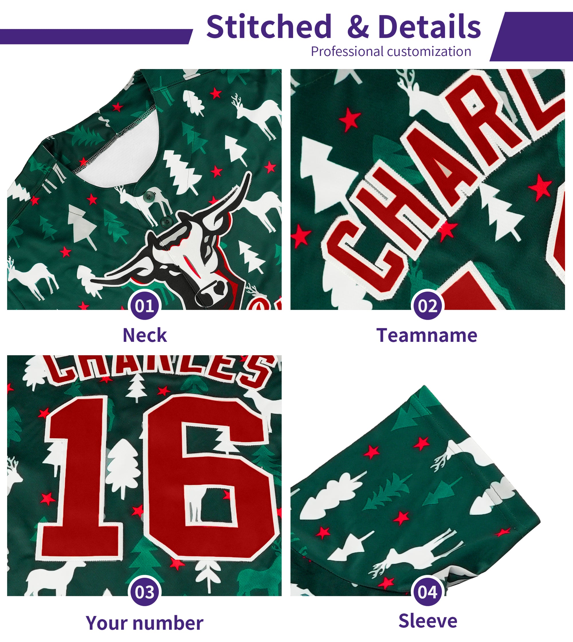 Custom Green White Christmas Graffiti Pattern Authentic Baseball Jersey
