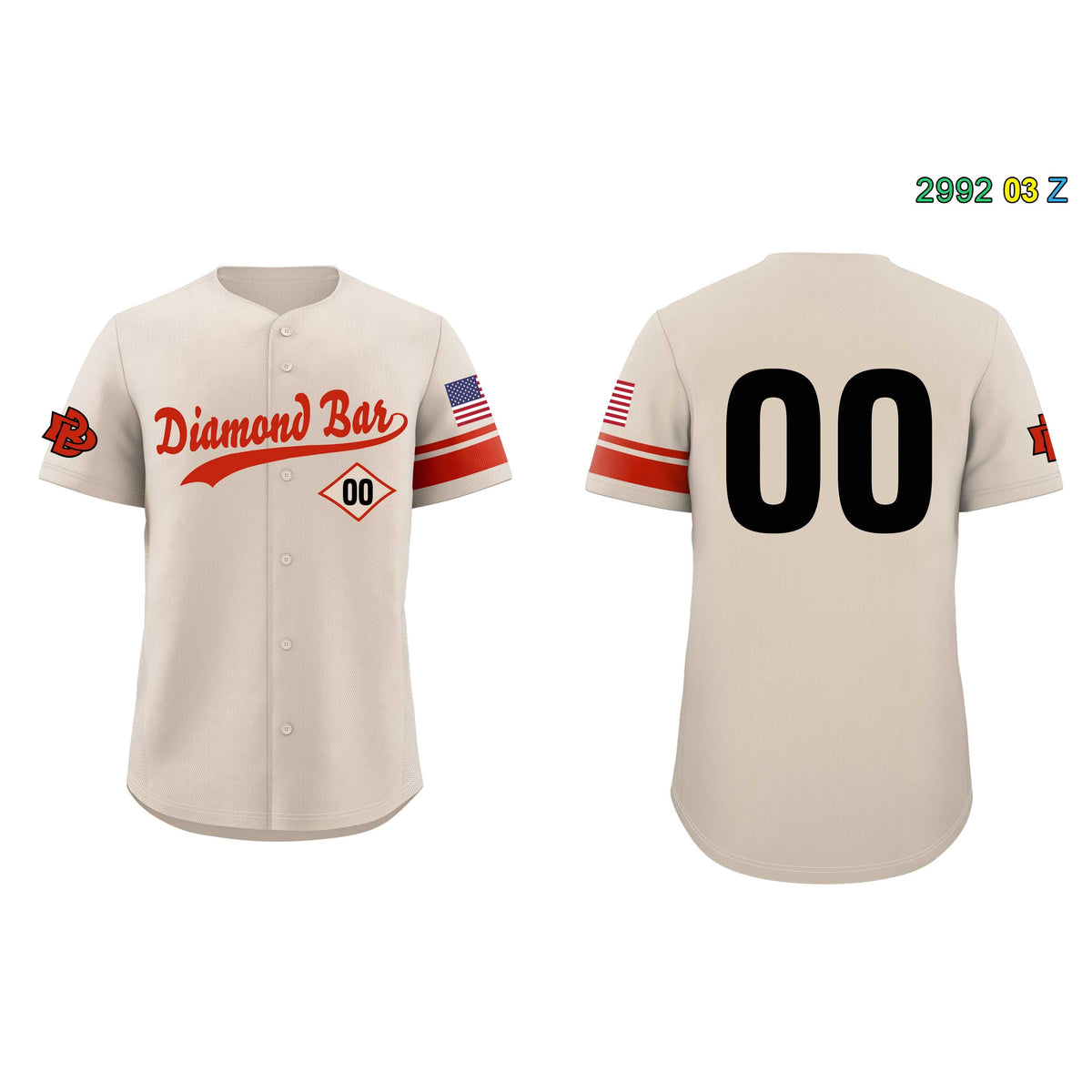 Diamond Bar Team Baseball Jersey