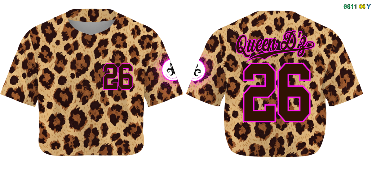 Fans-Made |Custom Wild Leopard  basebalLJersey For Women¨C Available for Reorder