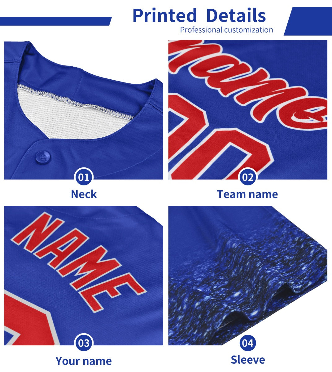 Custom Blue Black White Puzzle Elements Baseball Jersey | Sublimation Printed &amp; Stitched,Add Name and Numbern,Perfect for Teams | KXKSHOP