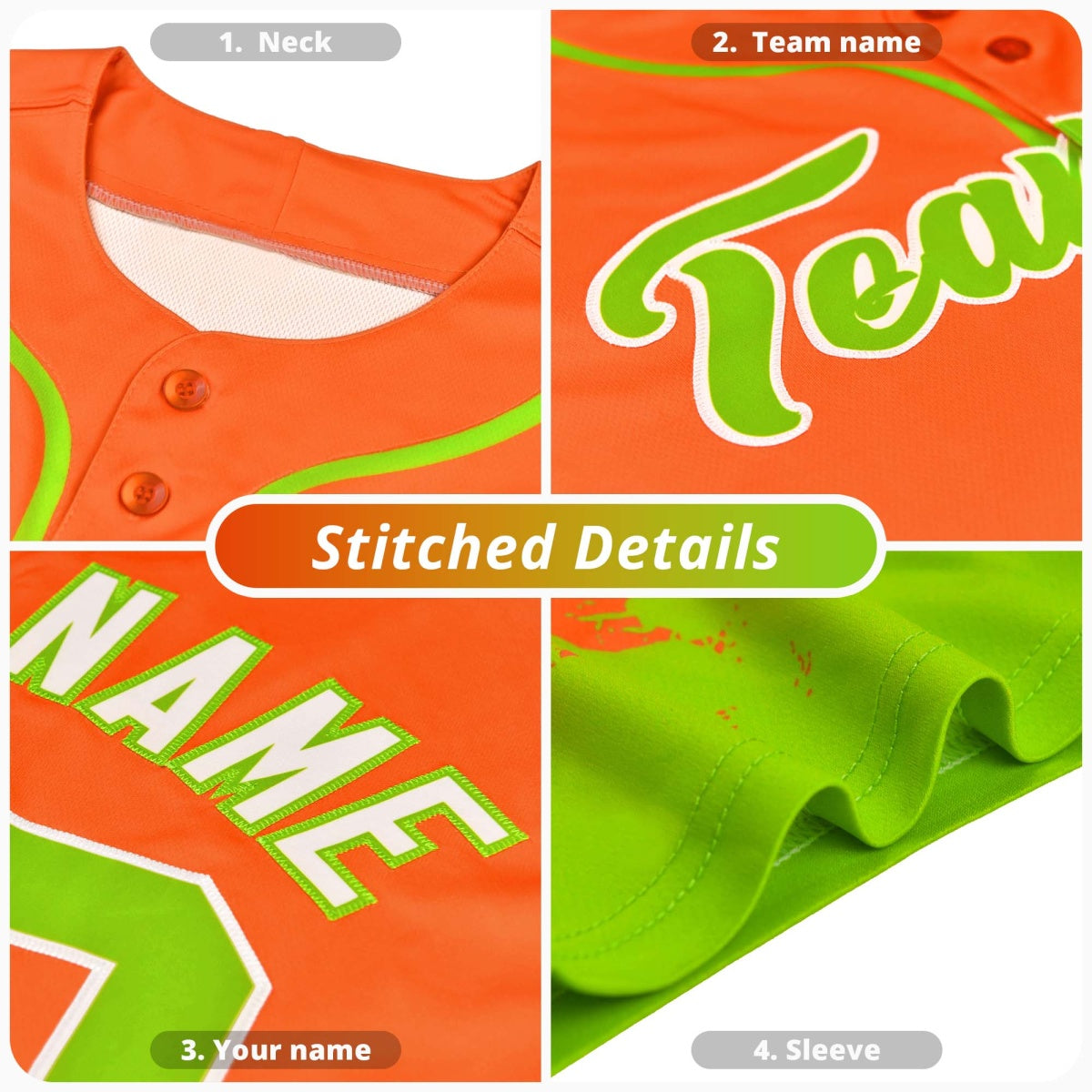 Custom Gold Kelly Green White Camo Gradient Fashion Baseball Jersey | Perfect for Training,Sublimation Printed & Stitched,Add Name and Numbern,Perfect for Teams | KXKSHOP