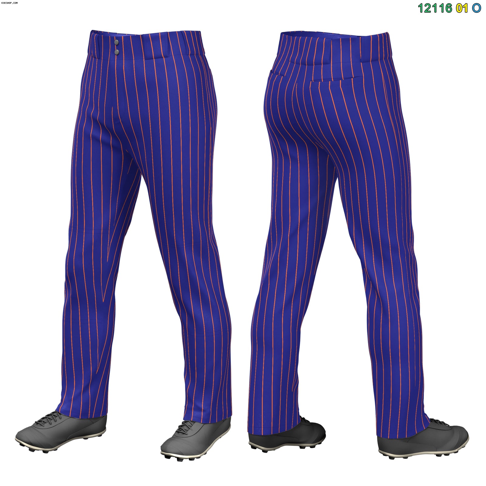 Fans-Made |Custom Pinstripe Fit Stretch Practice Loose-fit Baseball Pants¨C Available for Reorder