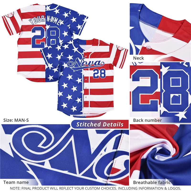 Custom White Graffiti Pattern Independence Day Baseball Jersey| KXKSHOP