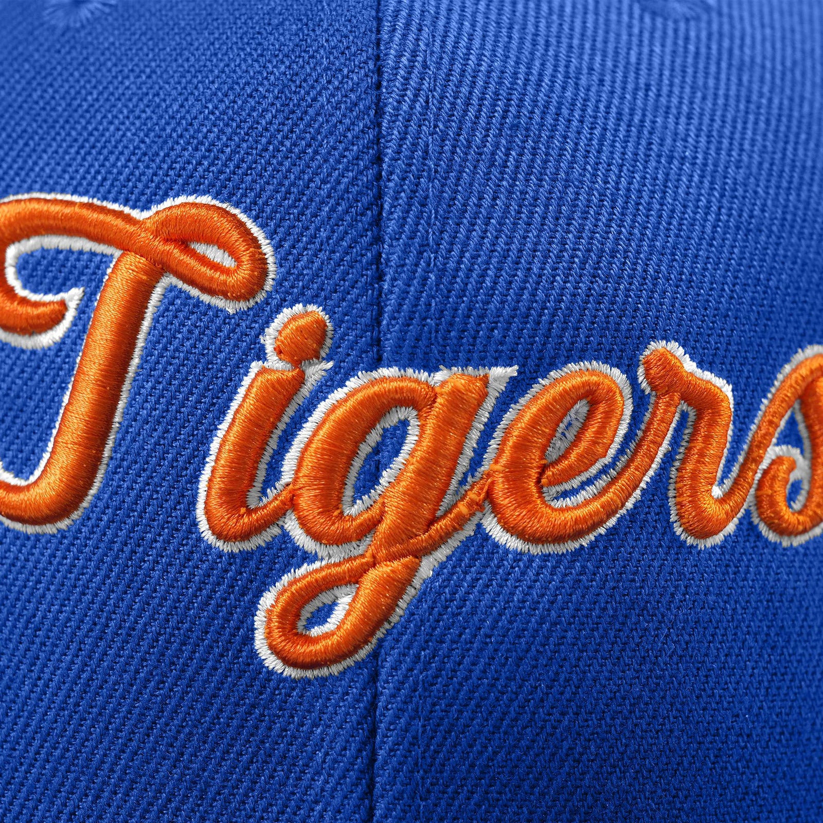 Custom White 3D Puff Embroidery Flat Embroidery Flat Eaves Sport Baseball Cap Design for Men/Women/Youth-Blue