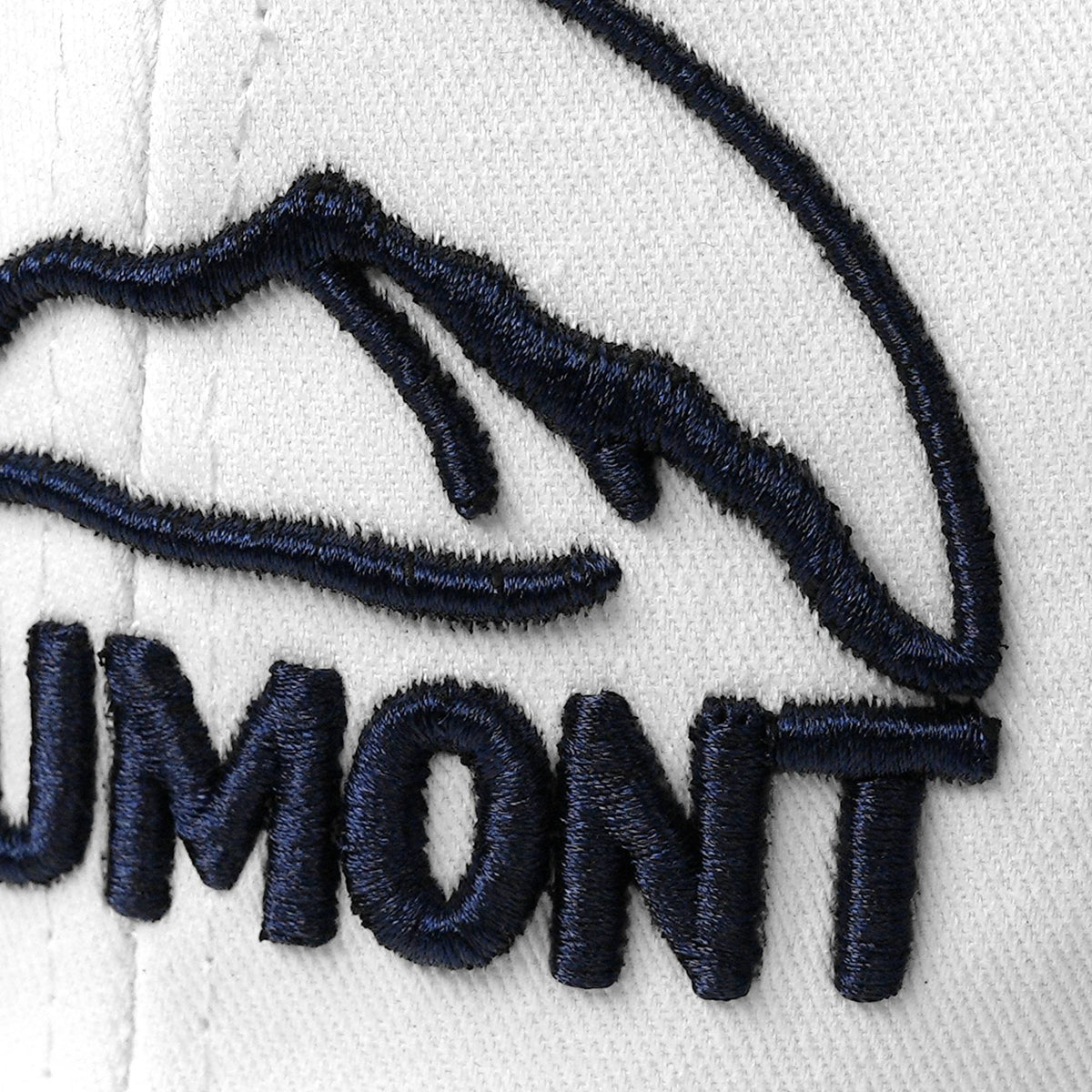 Custom White 3D Puff Embroidery Flat Embroidery Flat Eaves Sport Baseball Cap Design for Men/Women/Youth-White2