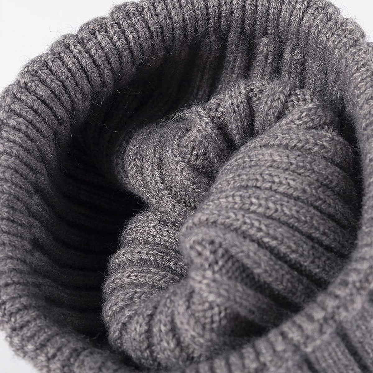 Custom Winter Unisex Solid Color Warm Soft Hiphop Knitted Hat Cuffed Skull Beanie Cap