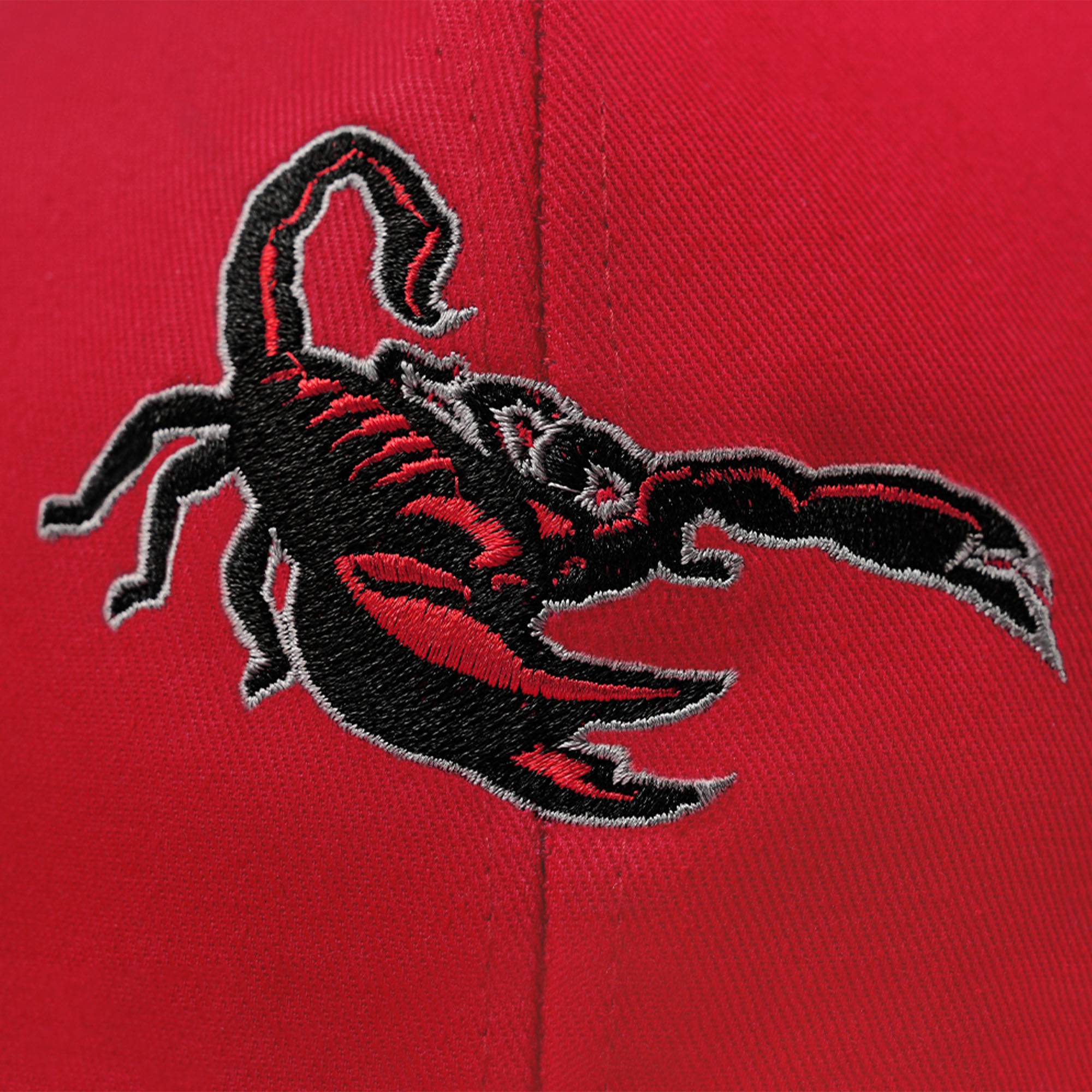 Custom White 3D Puff Embroidery Flat Embroidery Flat Eaves Sport Baseball Cap Design for Men/Women/Youth-Red