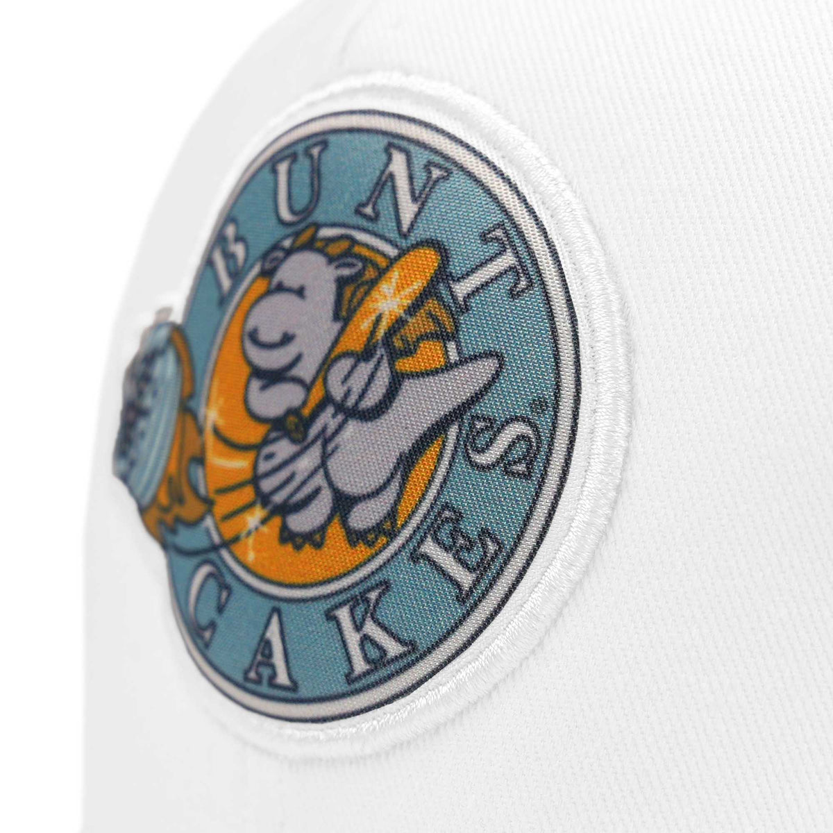 Custom White 3D Puff Embroidery Flat Embroidery Flat Eaves Sport Baseball Cap Design for Men/Women/Youth-White1