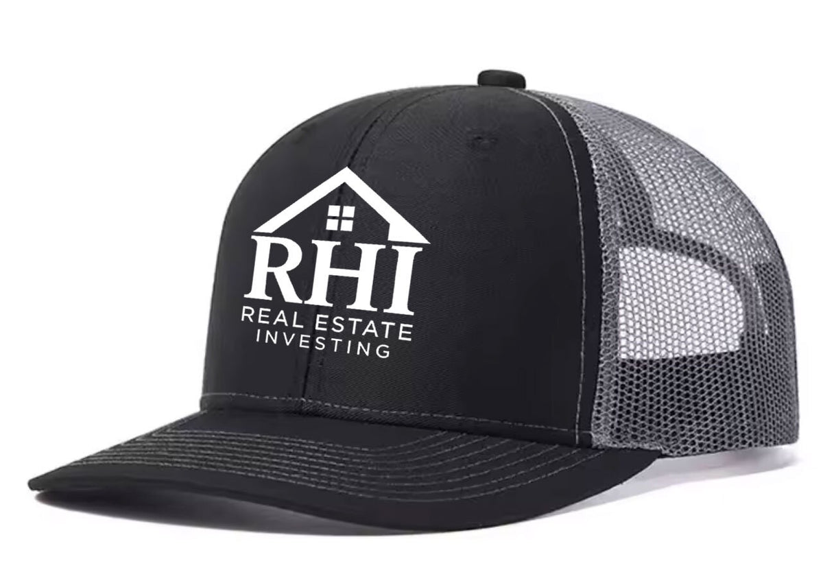 Fans-Made | 3D Puff Embroidery Flat Embroidery Black Gray Trucker Hat – Available for Reorder
