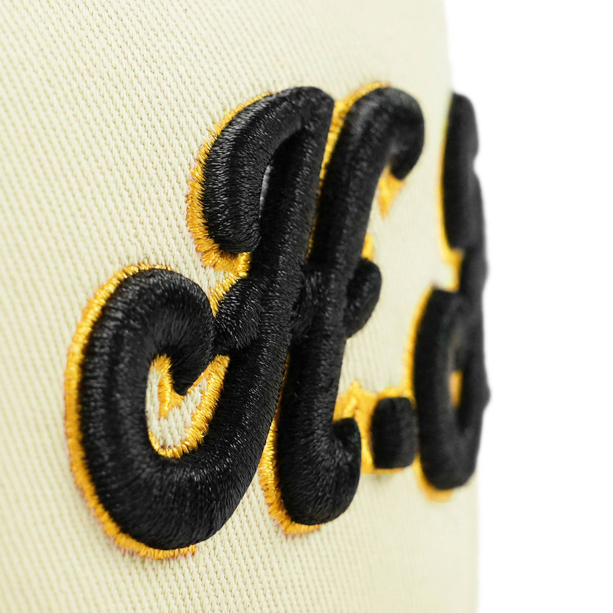 Custom White 3D Puff Embroidery Flat Embroidery Flat Eaves Sport Baseball Cap Design for Men/Women/Youth-Cream1