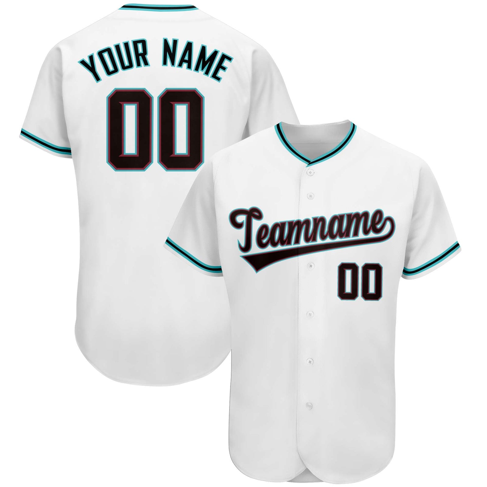 Custom White Team Classic Style Authentic Baseball Jersey