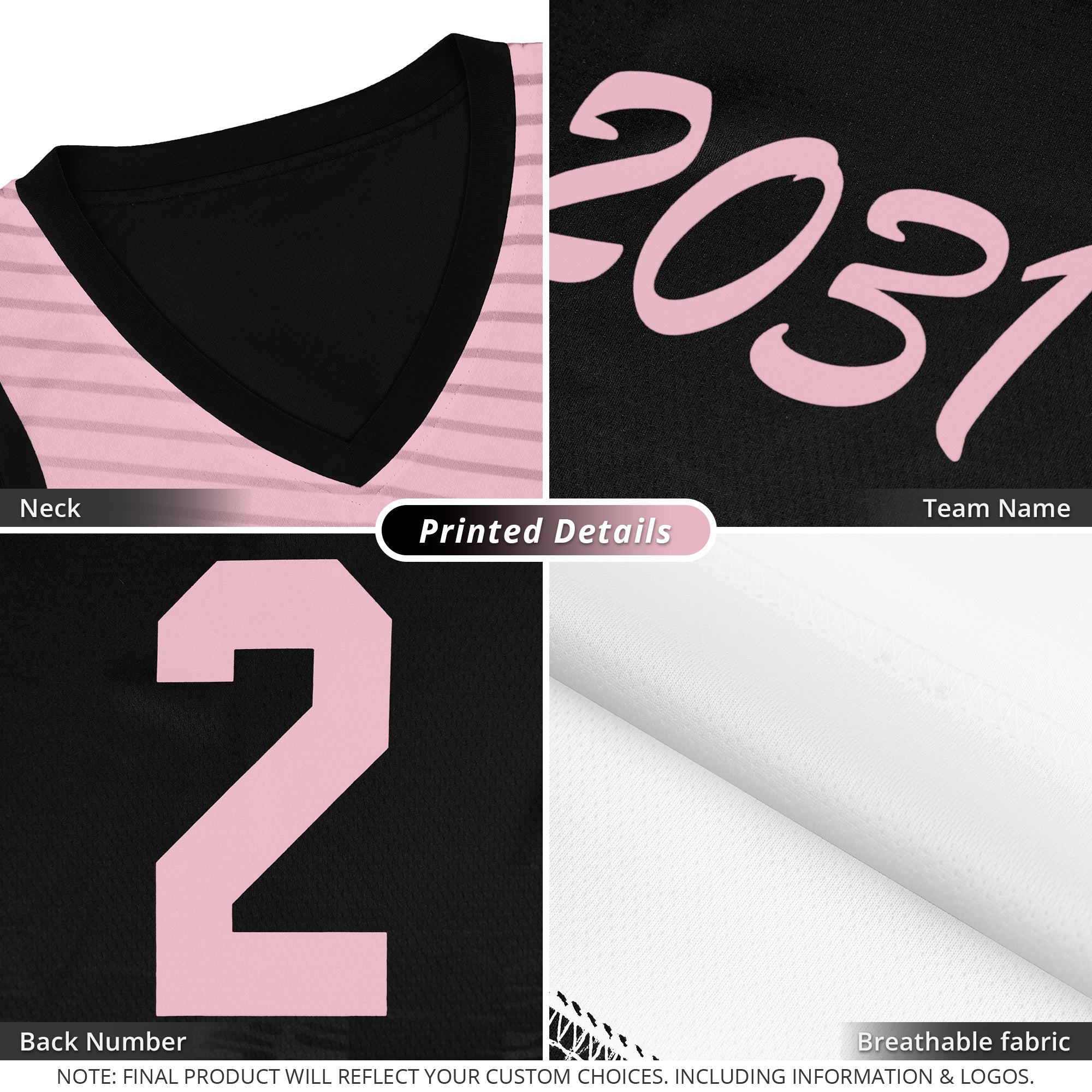 Custom Pink Black Chest Slash Patttern Sports Uniform Basketball Jersey