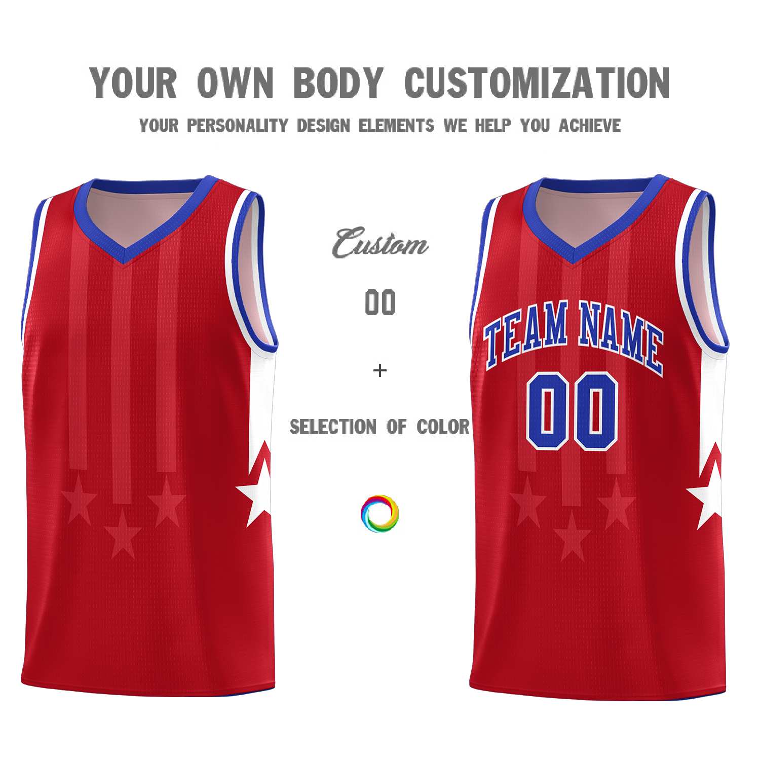 Custom Pink Royal and White Gradient Star Graffiti Pattern Sports Uniform Basketball Jersey