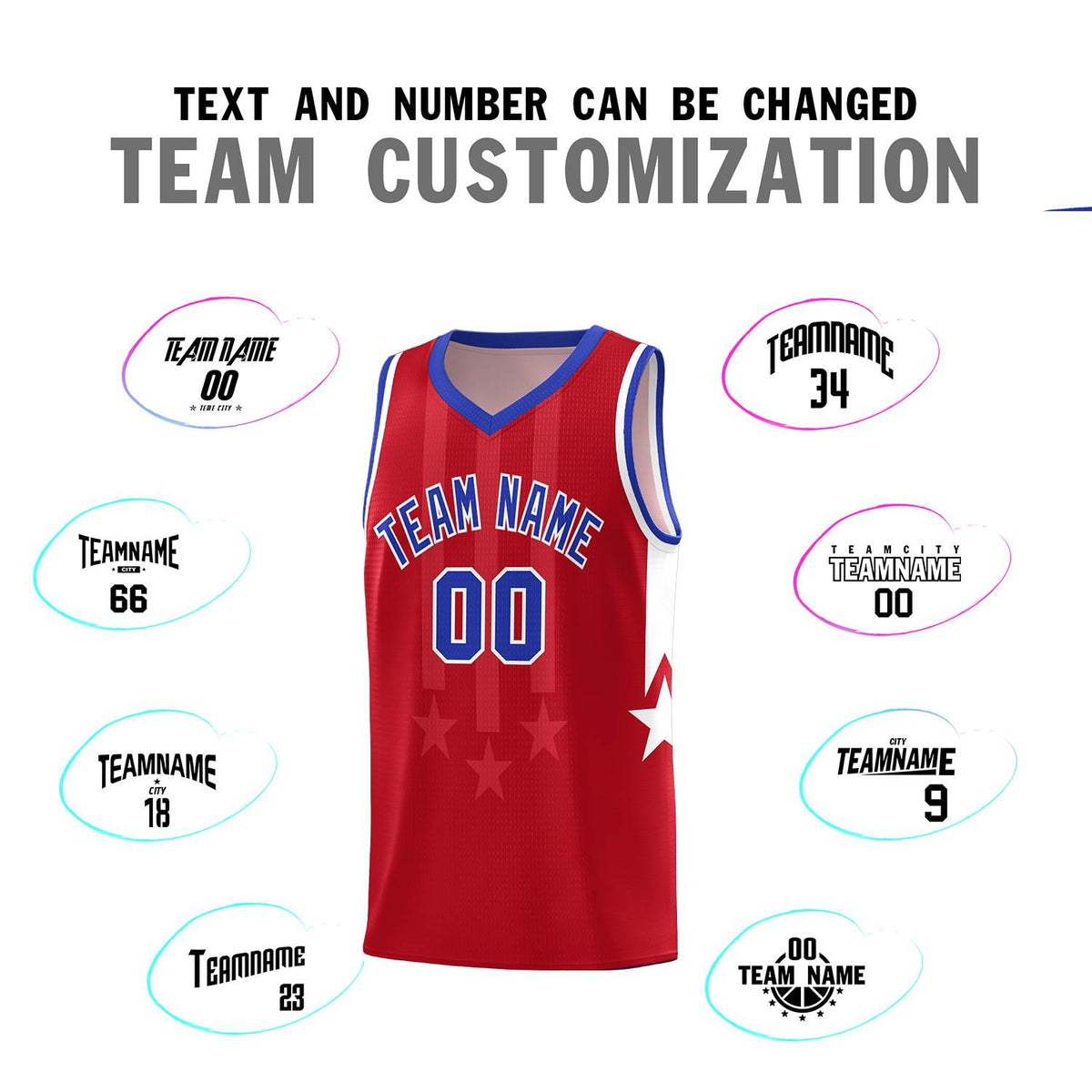 Custom Pink Royal and White Gradient Star Graffiti Pattern Sports Uniform Basketball Jersey