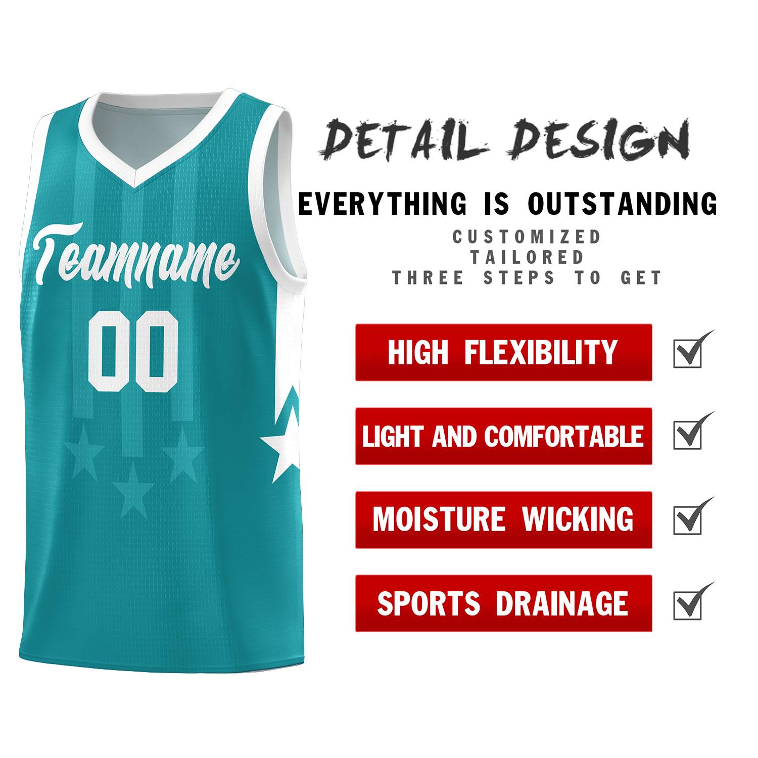 Custom Aqua White and White Gradient Star Graffiti Pattern Sports Uniform Basketball Jersey