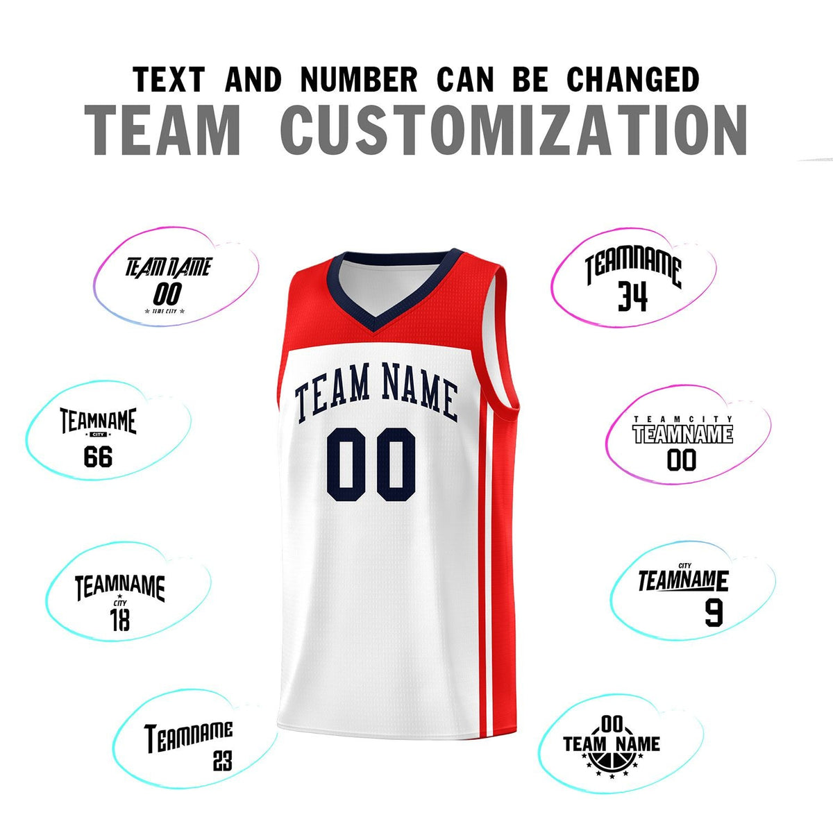 Custom White Navy Classic Sets Sports Uniform Basketball Jersey