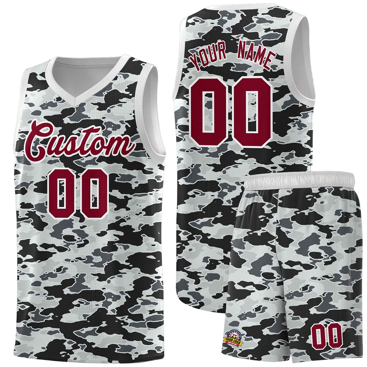Custom Personalized Camo Sets Sports Uniform Basketball Jersey